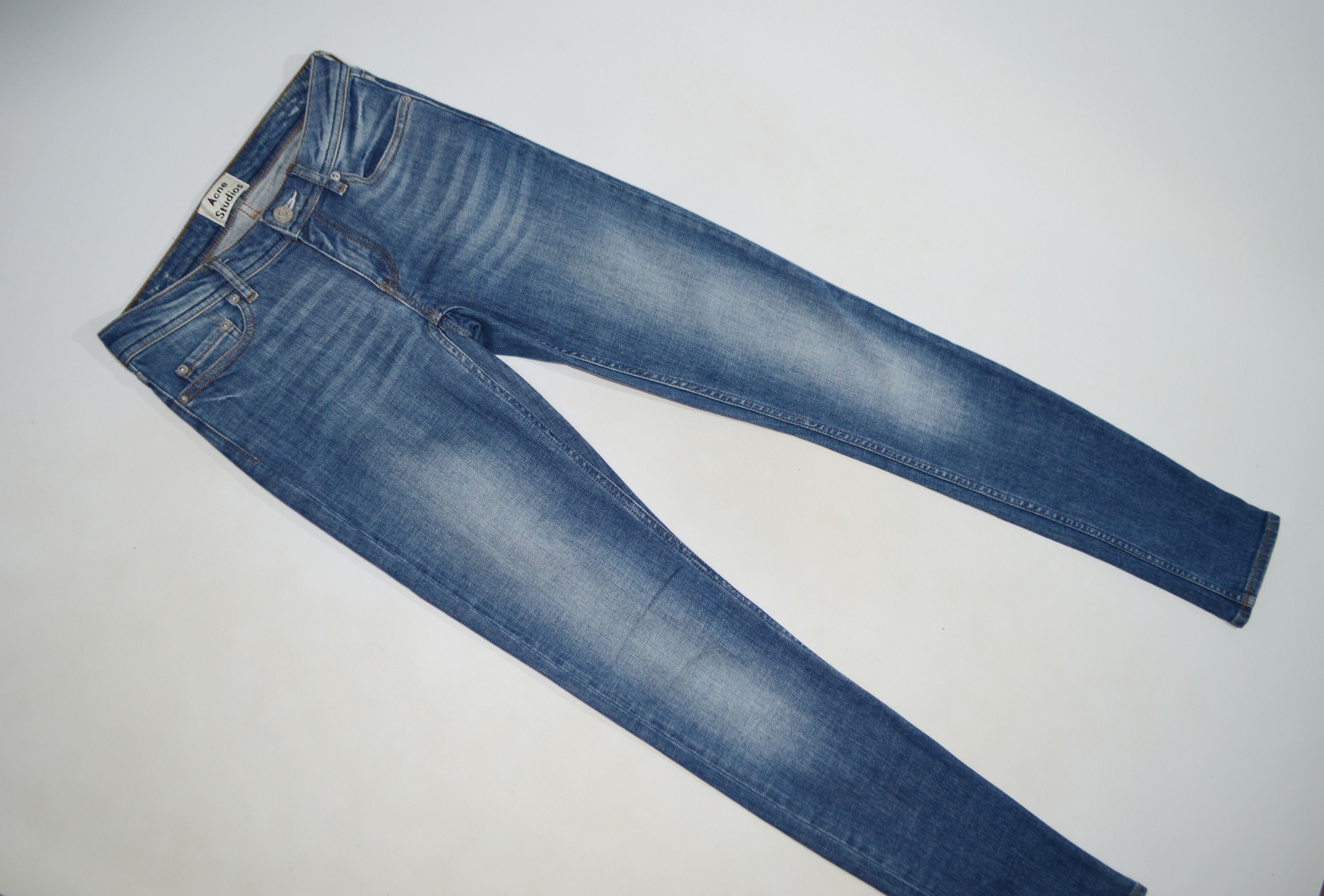 Acne Studios Acne Studios Low Vintage Stretch Denim Jeans Size 24" / US 00 / IT 34 - 4 Thumbnail