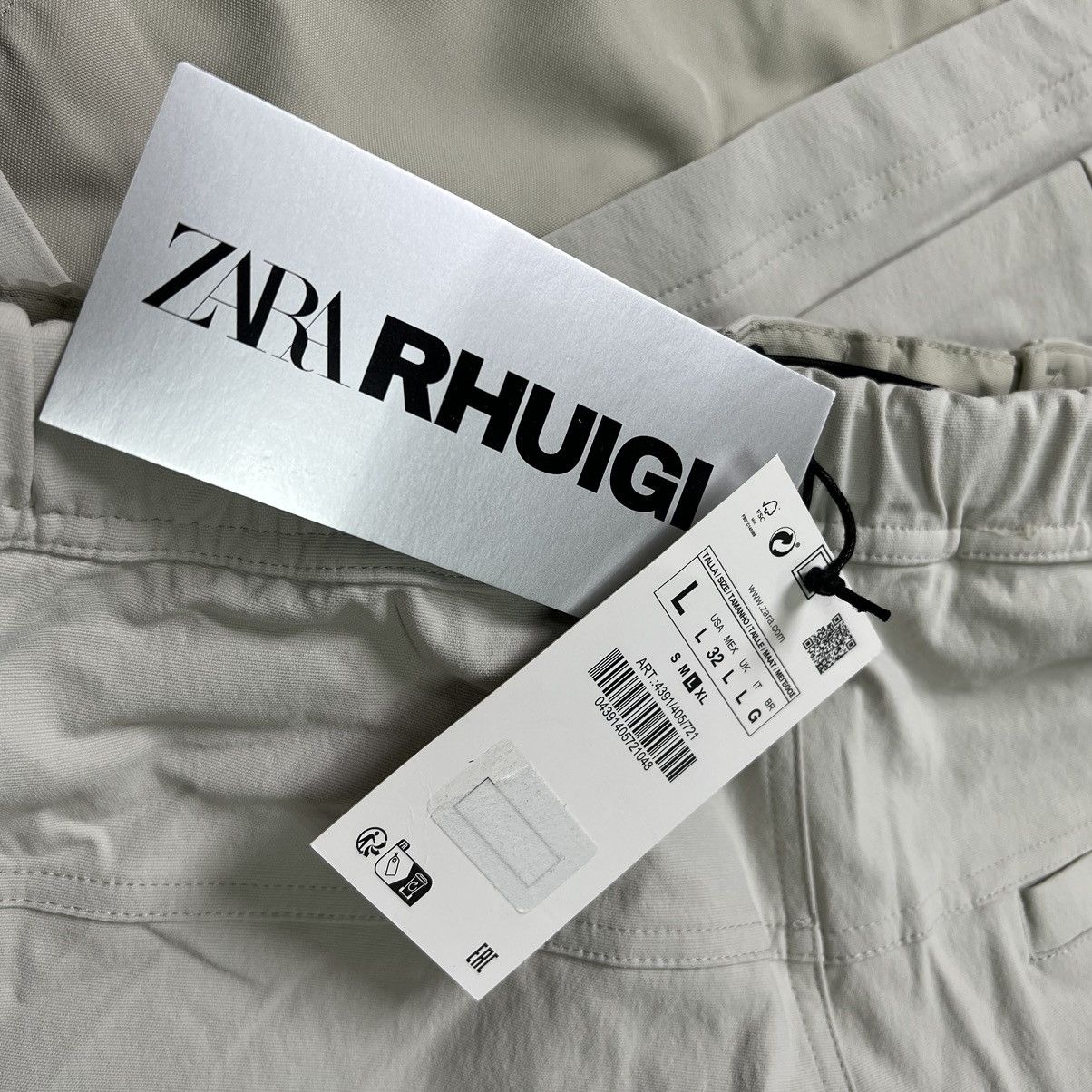 Rhude × Zara Rhude x Zara NEW Cargo Technical Pants Beige GORPCORE Y2K Size US 34 / EU 50 - 23 Thumbnail