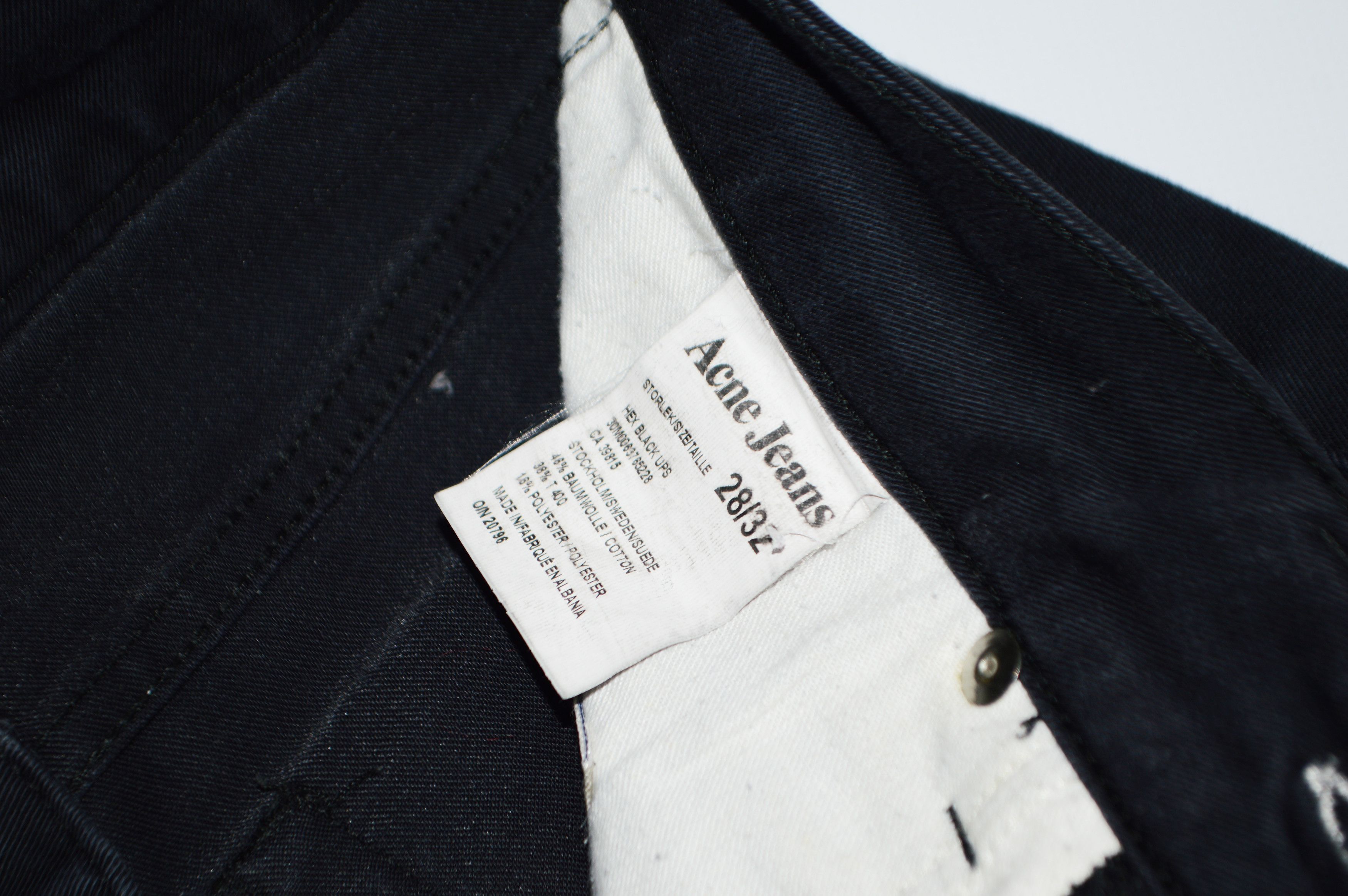 Acne Studios Acne Jeans Hex Black UPS Denim Jeans Size W28 L28 Size 28" / US 6 / IT 42 - 6 Thumbnail