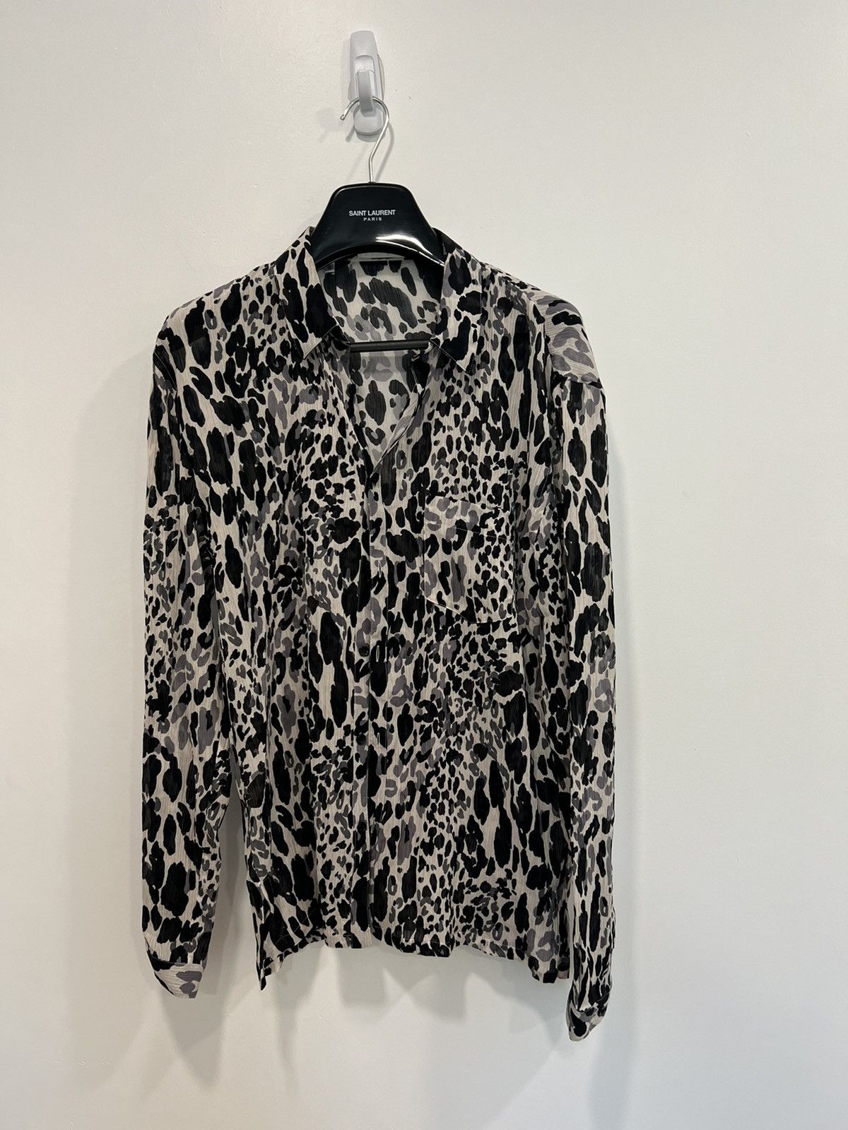 Saint Laurent Paris Babycat silk shirt sz 41 Size US L / EU 52-54 / 3 - 1 Thumbnail