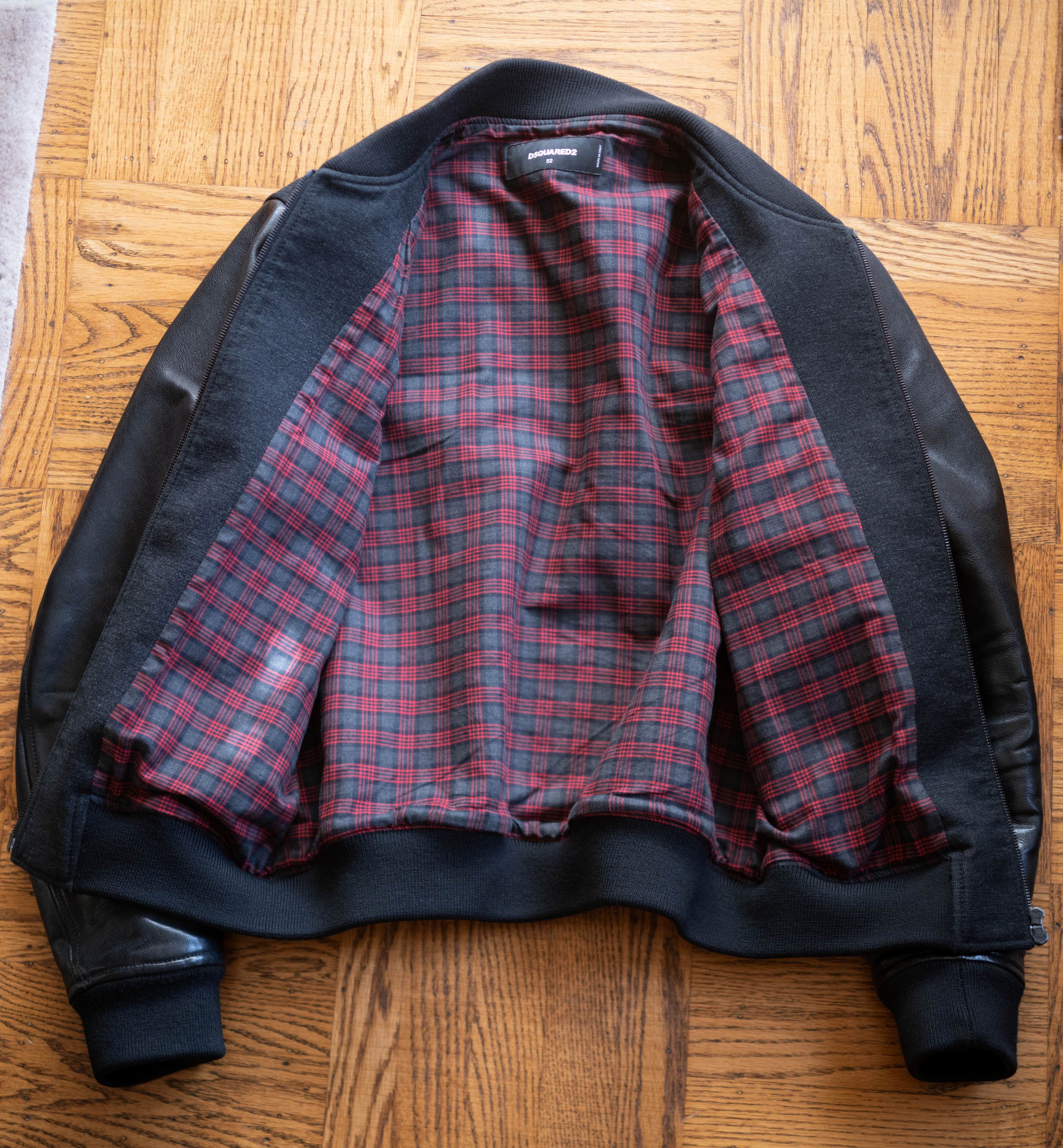 Dsquared2 Dsquared2 Leather Sleeve Wool Letterman Varsity Jacket 52 Size US L / EU 52-54 / 3 - 7 Thumbnail