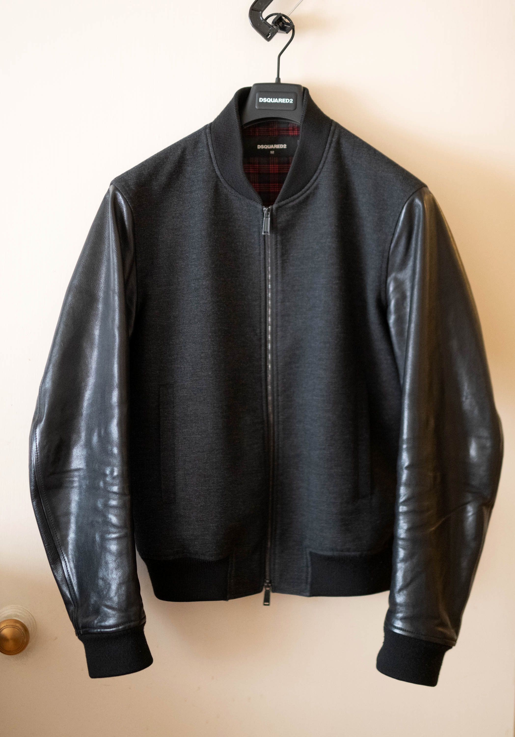 Dsquared2 Dsquared2 Leather Sleeve Wool Letterman Varsity Jacket 52 Size US L / EU 52-54 / 3 - 2 Thumbnail