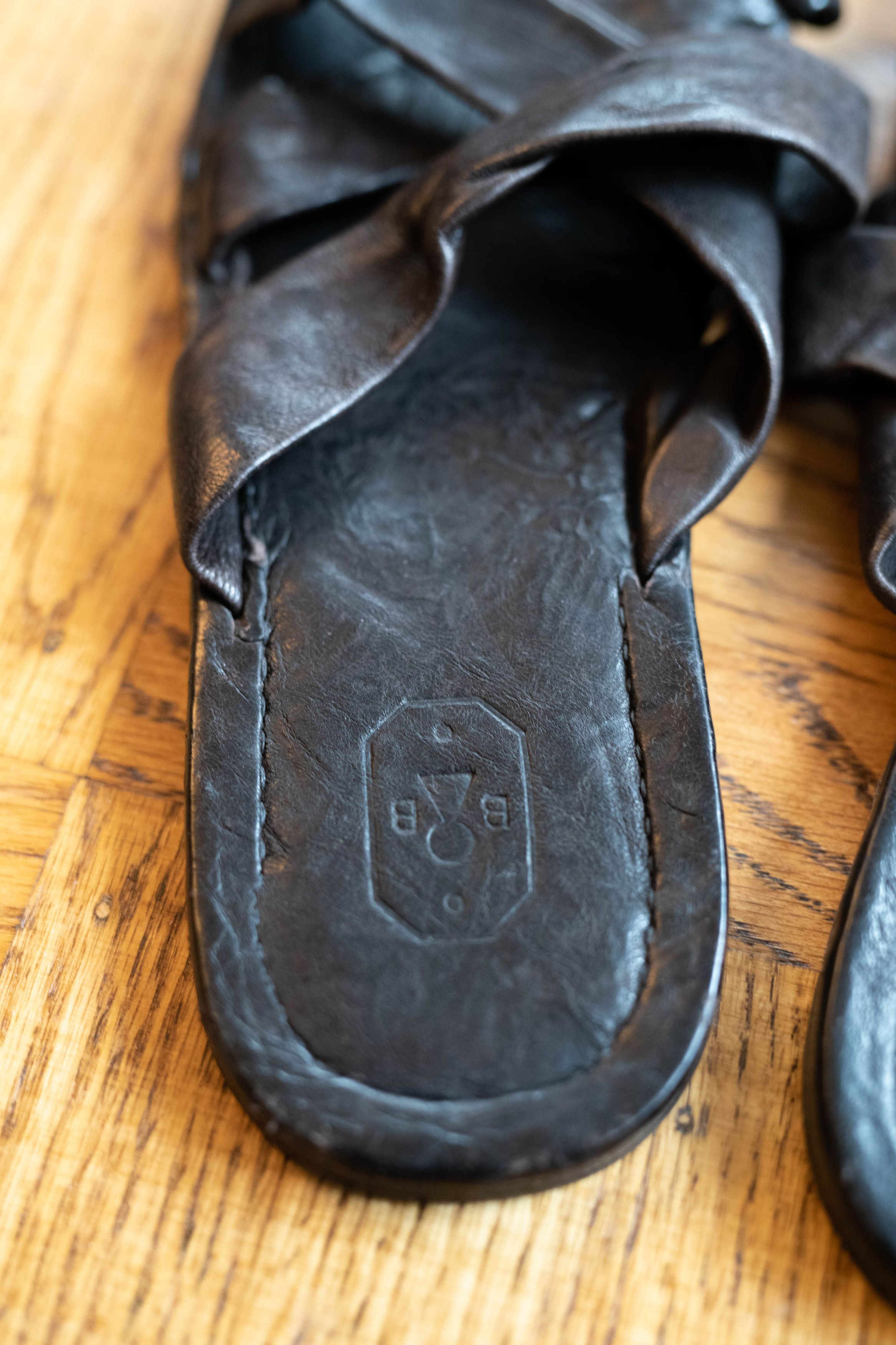 Bruno Bordese BB Washed Bruno Bordese Distressed Leather Sandals US 11 44 Size US 11 / EU 44 - 4 Thumbnail