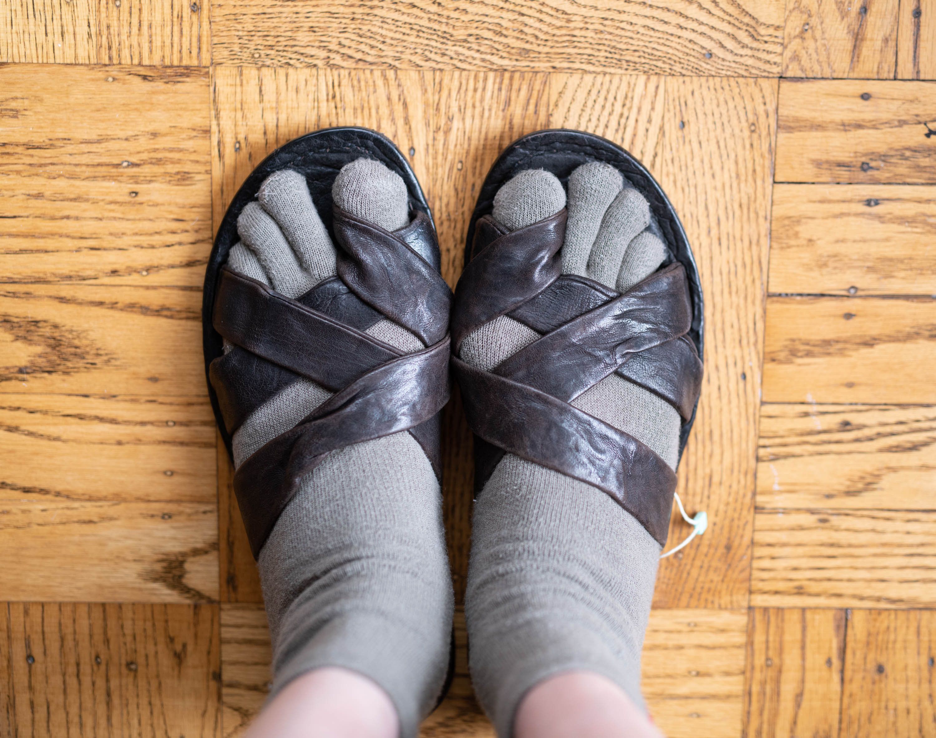 Bruno Bordese BB Washed Bruno Bordese Distressed Leather Sandals US 11 44 Size US 11 / EU 44 - 8 Thumbnail