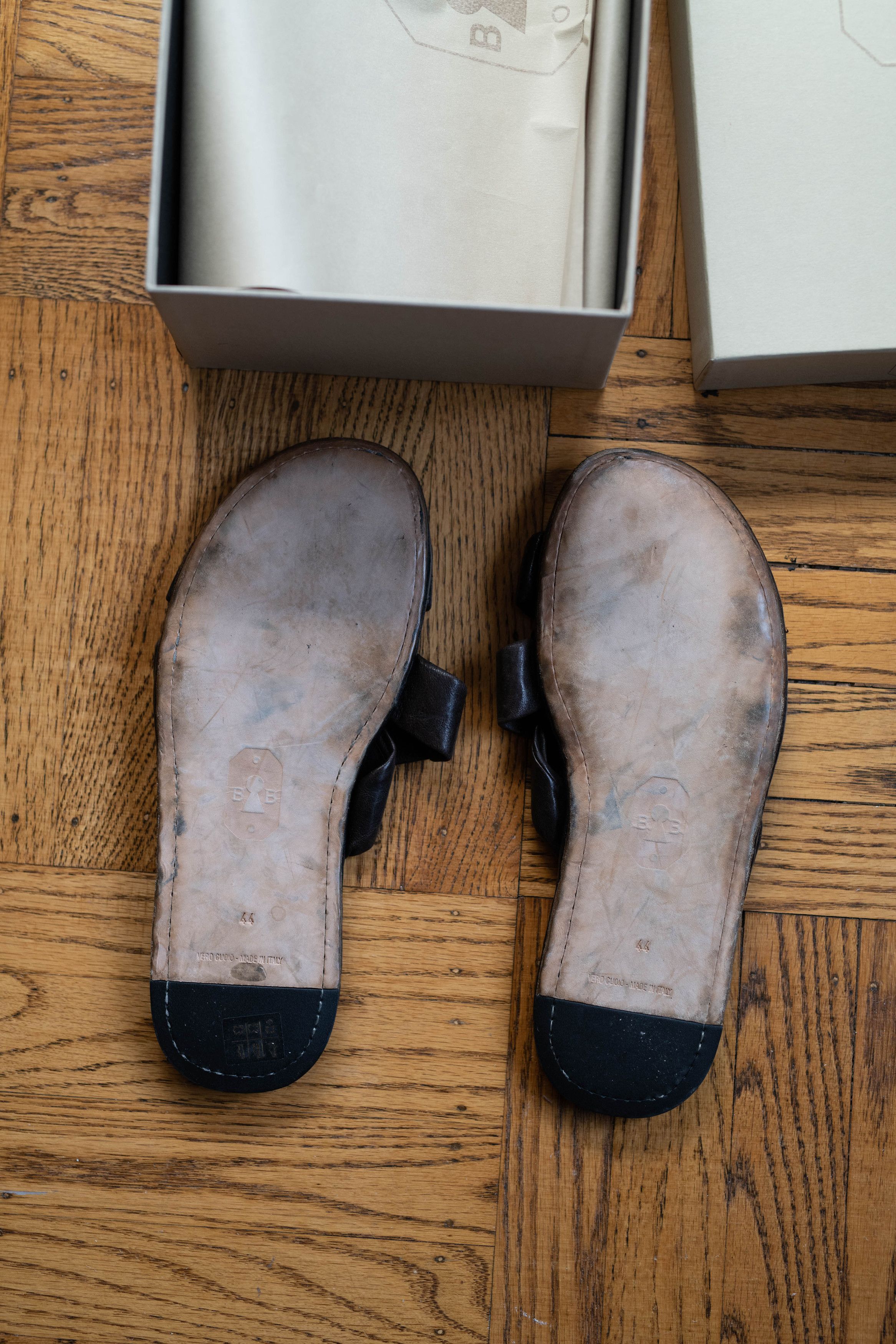 Bruno Bordese BB Washed Bruno Bordese Distressed Leather Sandals US 11 44 Size US 11 / EU 44 - 5 Thumbnail