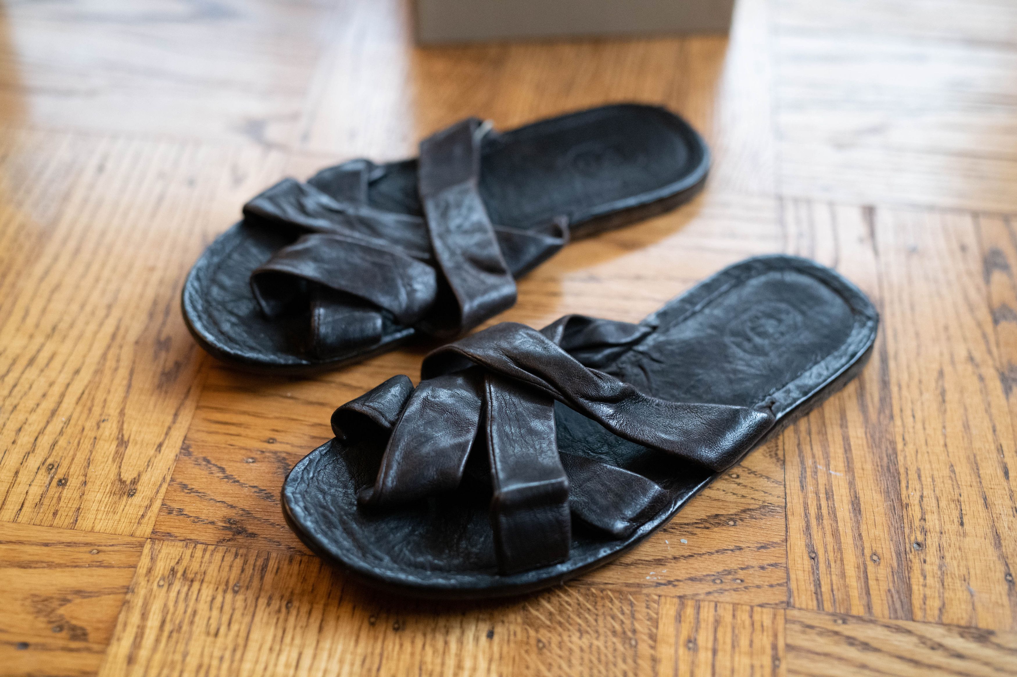 Bruno Bordese BB Washed Bruno Bordese Distressed Leather Sandals US 11 44 Size US 11 / EU 44 - 1 Thumbnail