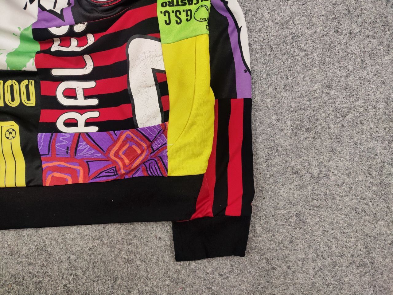 Handmade Rare Ragyard Handmade Aut football patchwork Sweatshirt Size US L / EU 52-54 / 3 - 10 Thumbnail