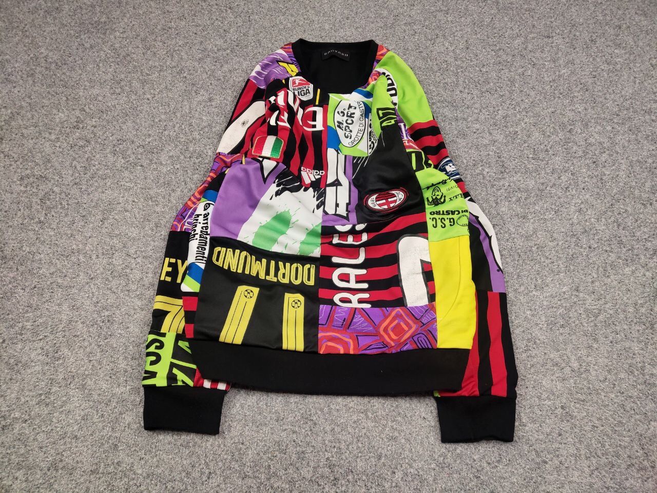 Handmade Rare Ragyard Handmade Aut football patchwork Sweatshirt Size US L / EU 52-54 / 3 - 2 Thumbnail