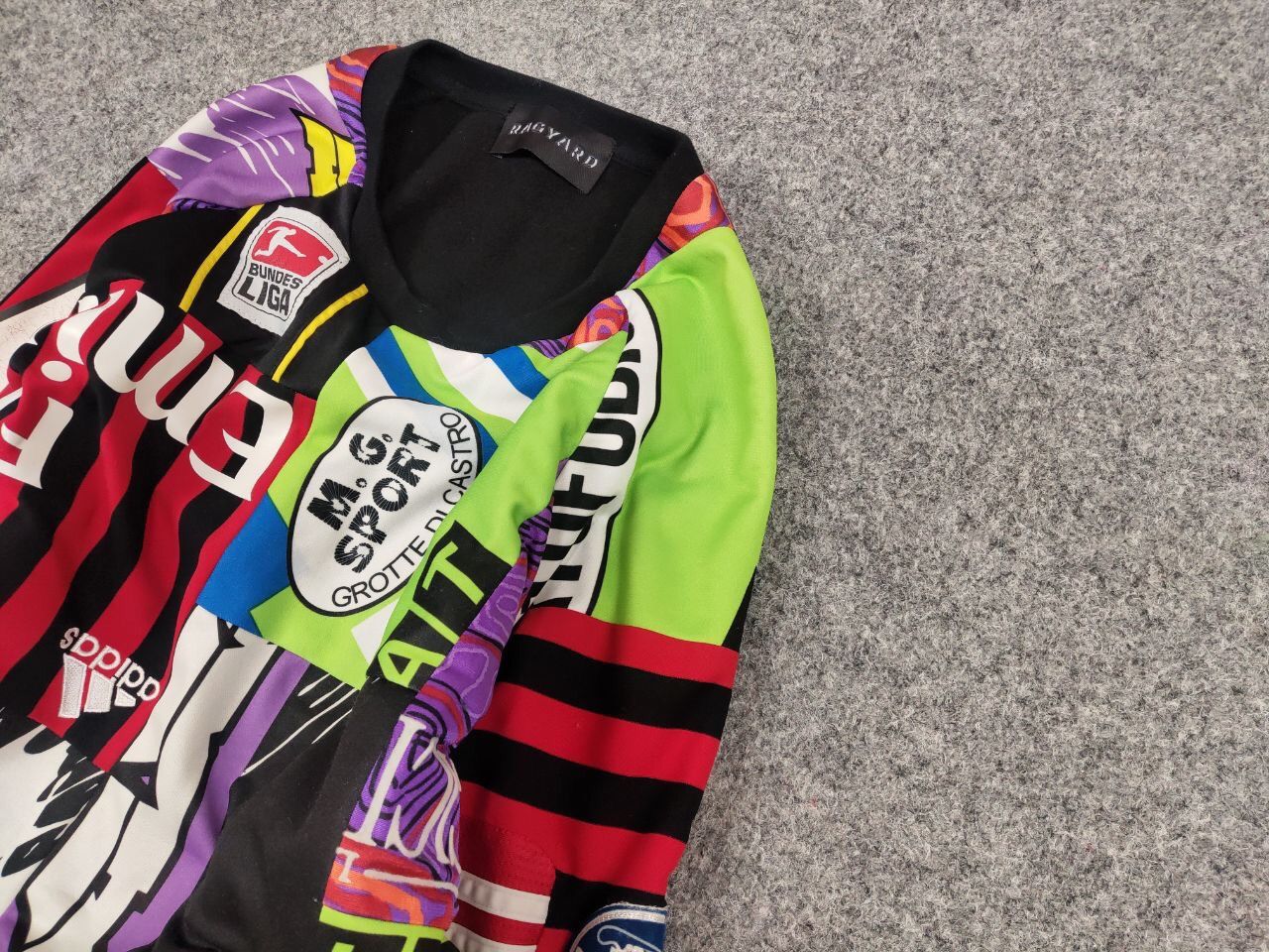 Handmade Rare Ragyard Handmade Aut football patchwork Sweatshirt Size US L / EU 52-54 / 3 - 4 Thumbnail