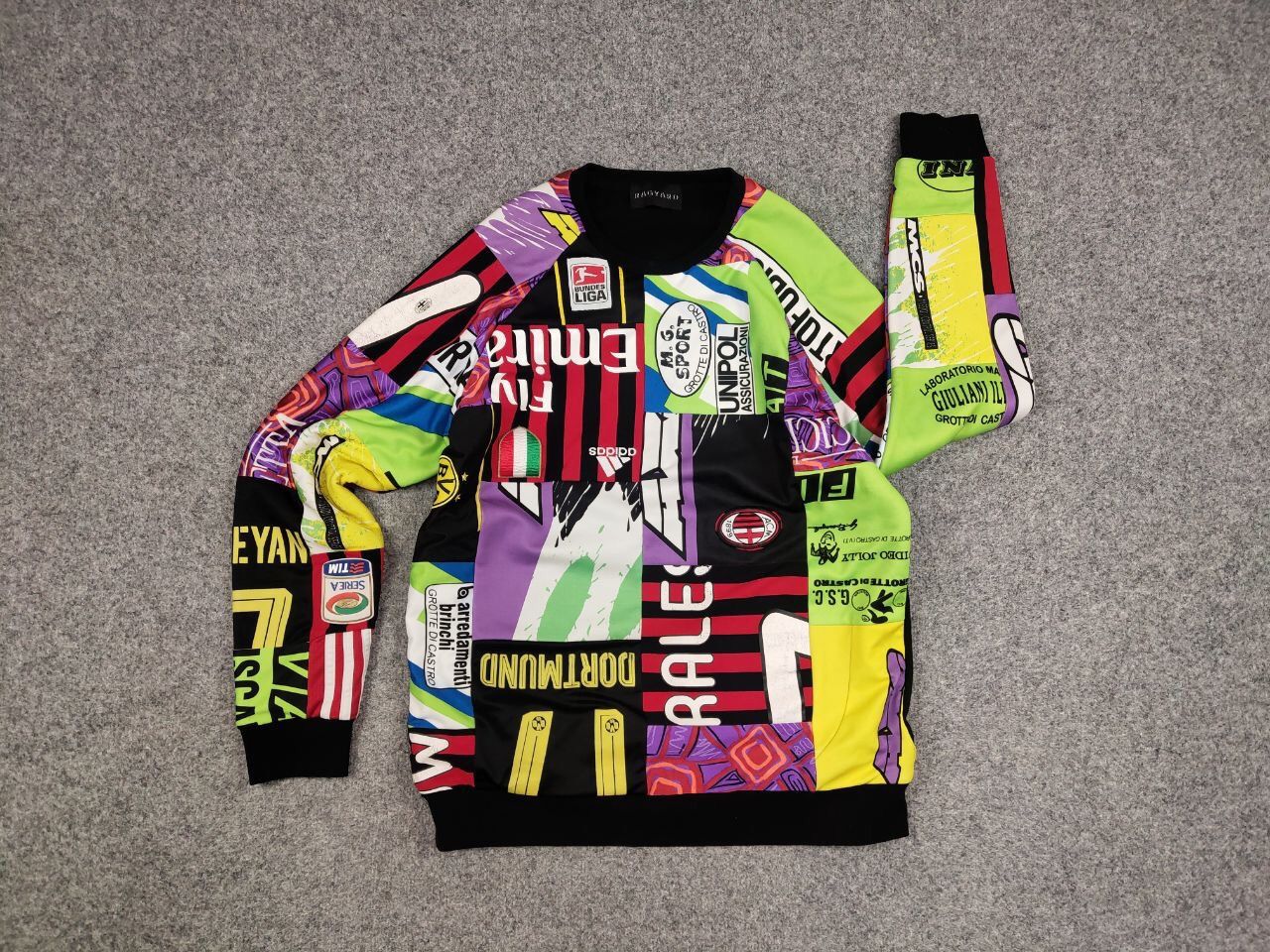 Handmade Rare Ragyard Handmade Aut football patchwork Sweatshirt Size US L / EU 52-54 / 3 - 13 Thumbnail