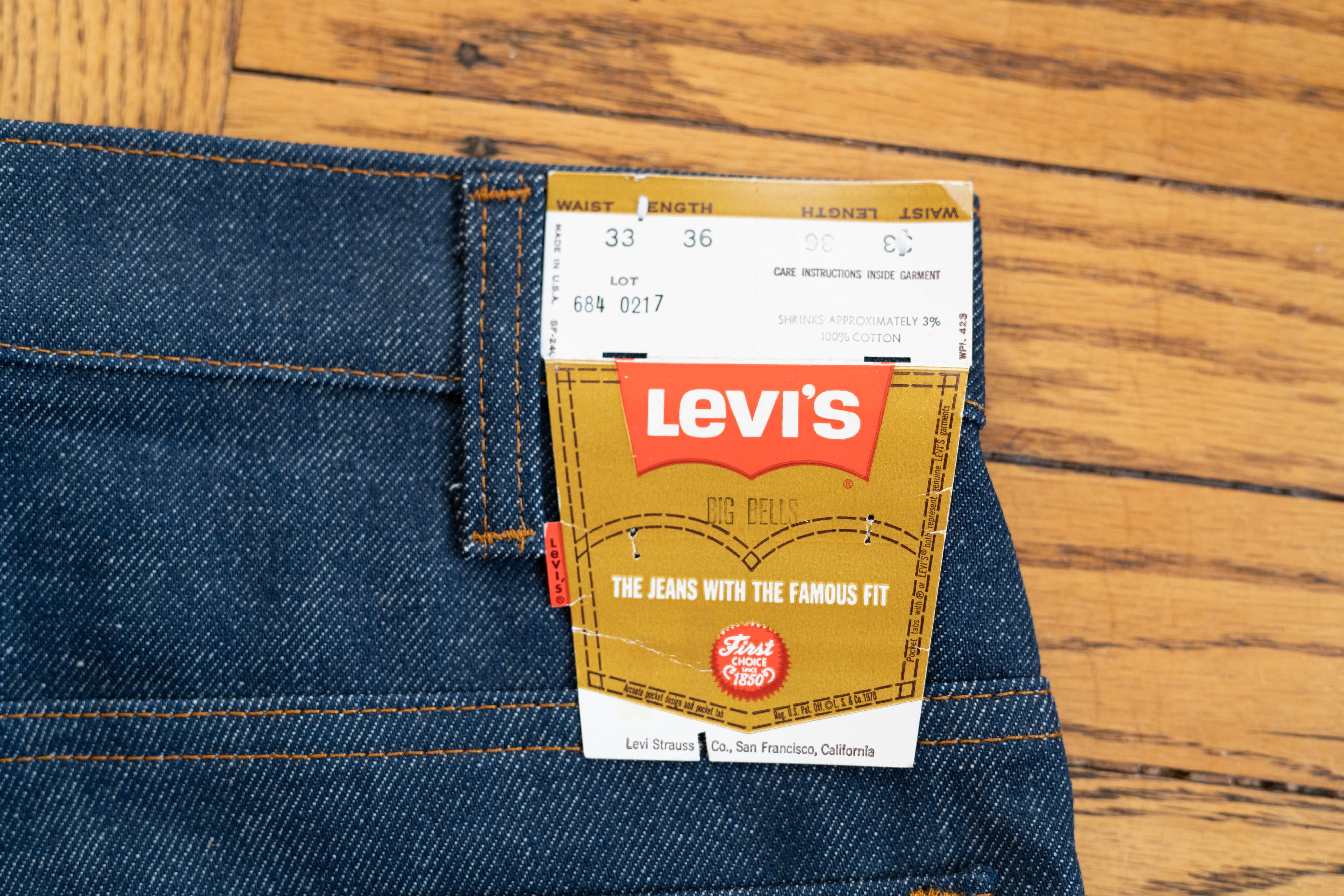 Levi's Deadstock Levi's 684 0217 Bell Bottom Flare Jeans 33 x 36 Size US 33 - 5 Thumbnail