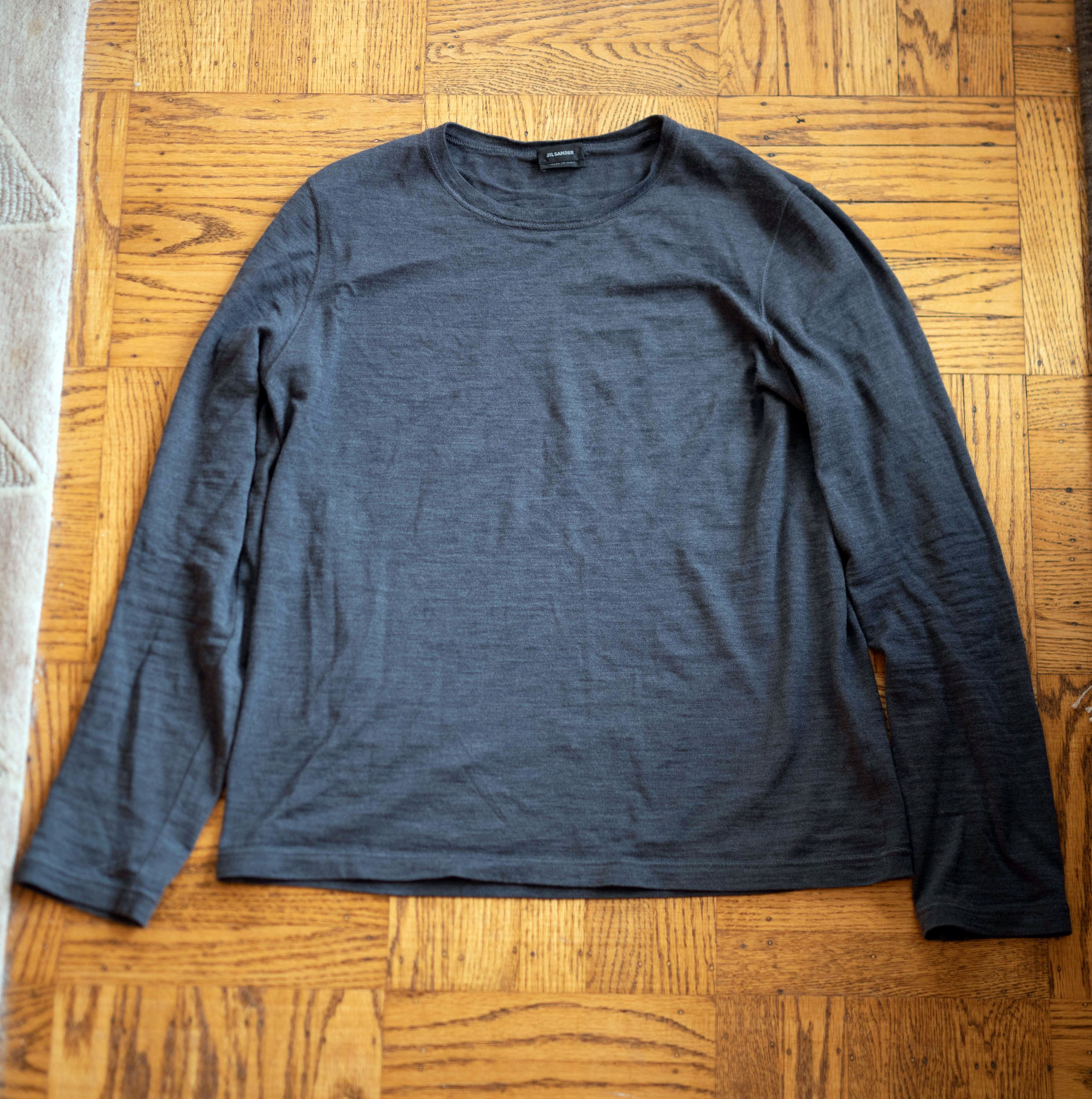 Jil Sander Jil Sander FW15 Men Slim Fit Wool Knitted Sweater Size 54 Size US L / EU 52-54 / 3 - 3 Thumbnail