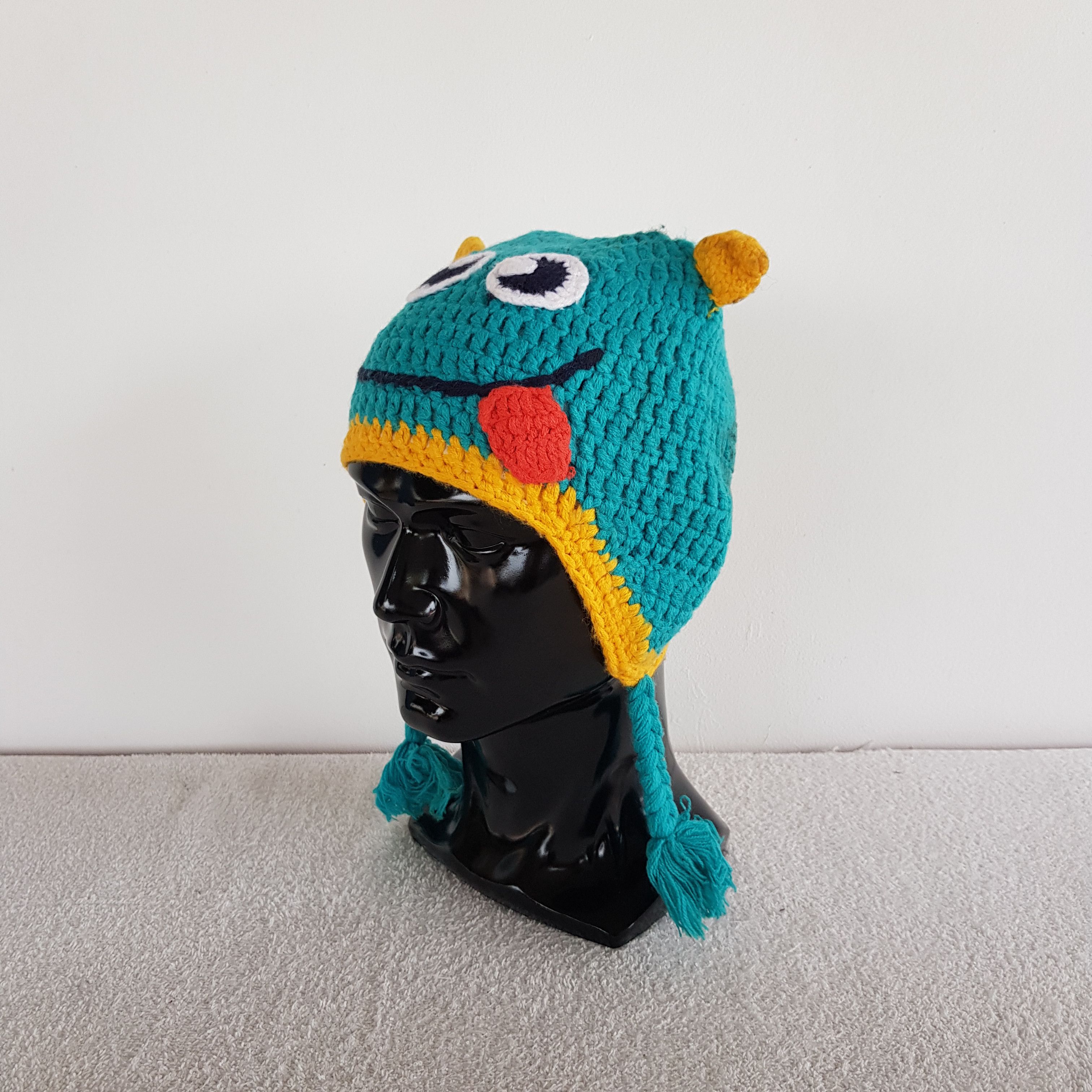 If Six Was Nine × Japanese Brand × Vintage Cartoon Crochet Hats Japanese Beanie Snow Cap Hats Size ONE SIZE - 2 Thumbnail