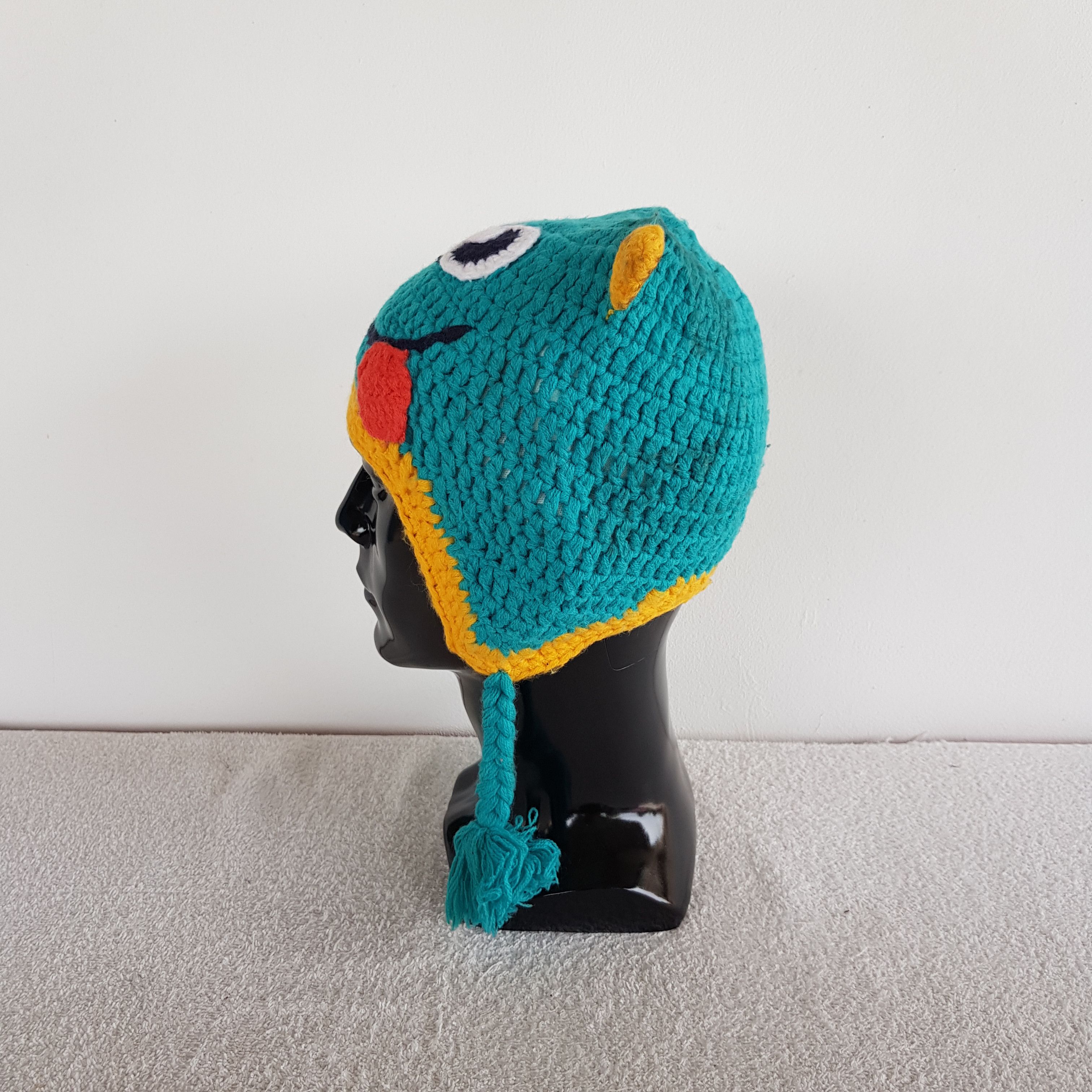 If Six Was Nine × Japanese Brand × Vintage Cartoon Crochet Hats Japanese Beanie Snow Cap Hats Size ONE SIZE - 4 Thumbnail