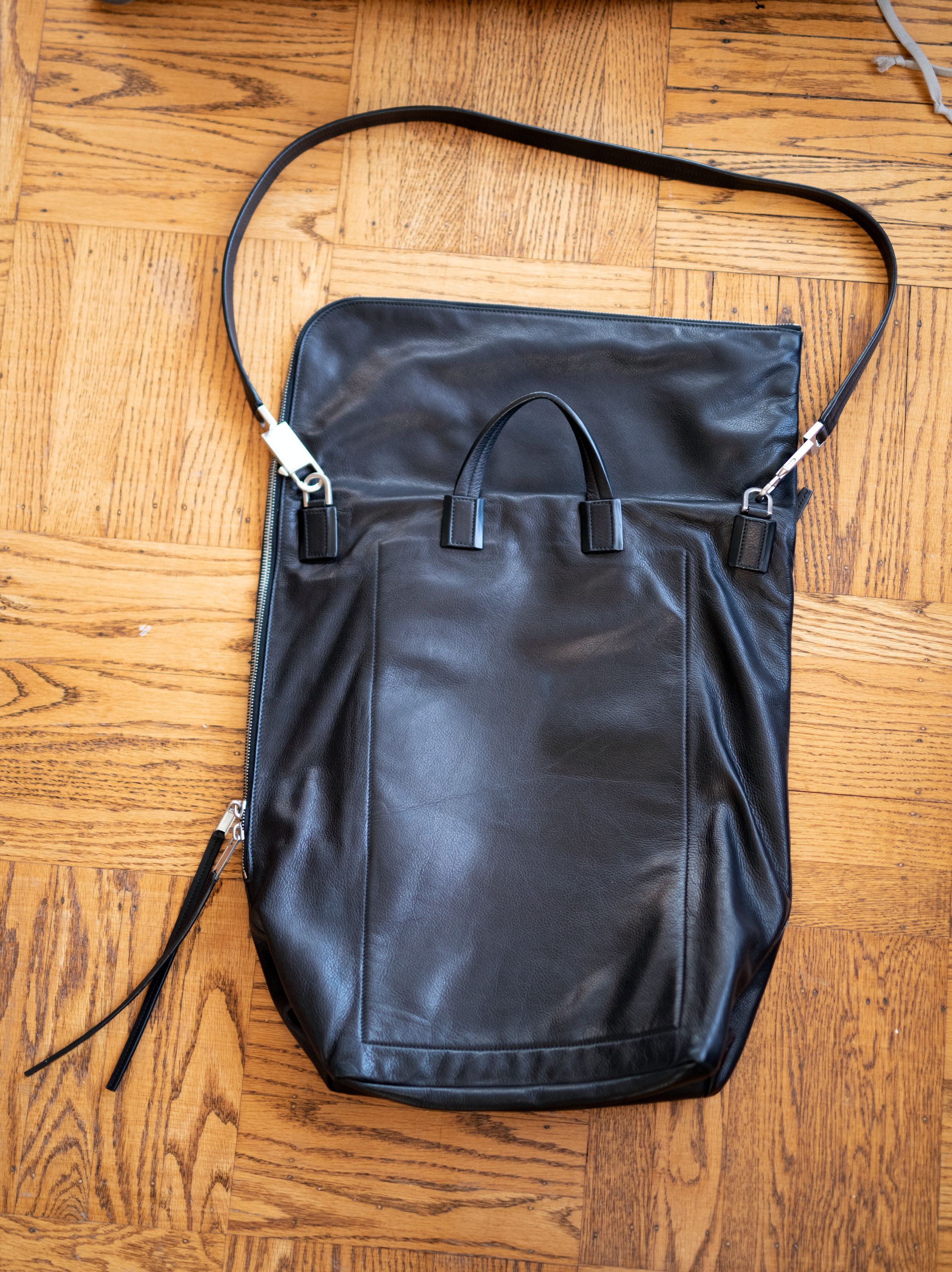 Rick Owens Rick Owens 'Babel' Calf Leather Messenger Duffle Bag SS19 Size ONE SIZE - 3 Thumbnail
