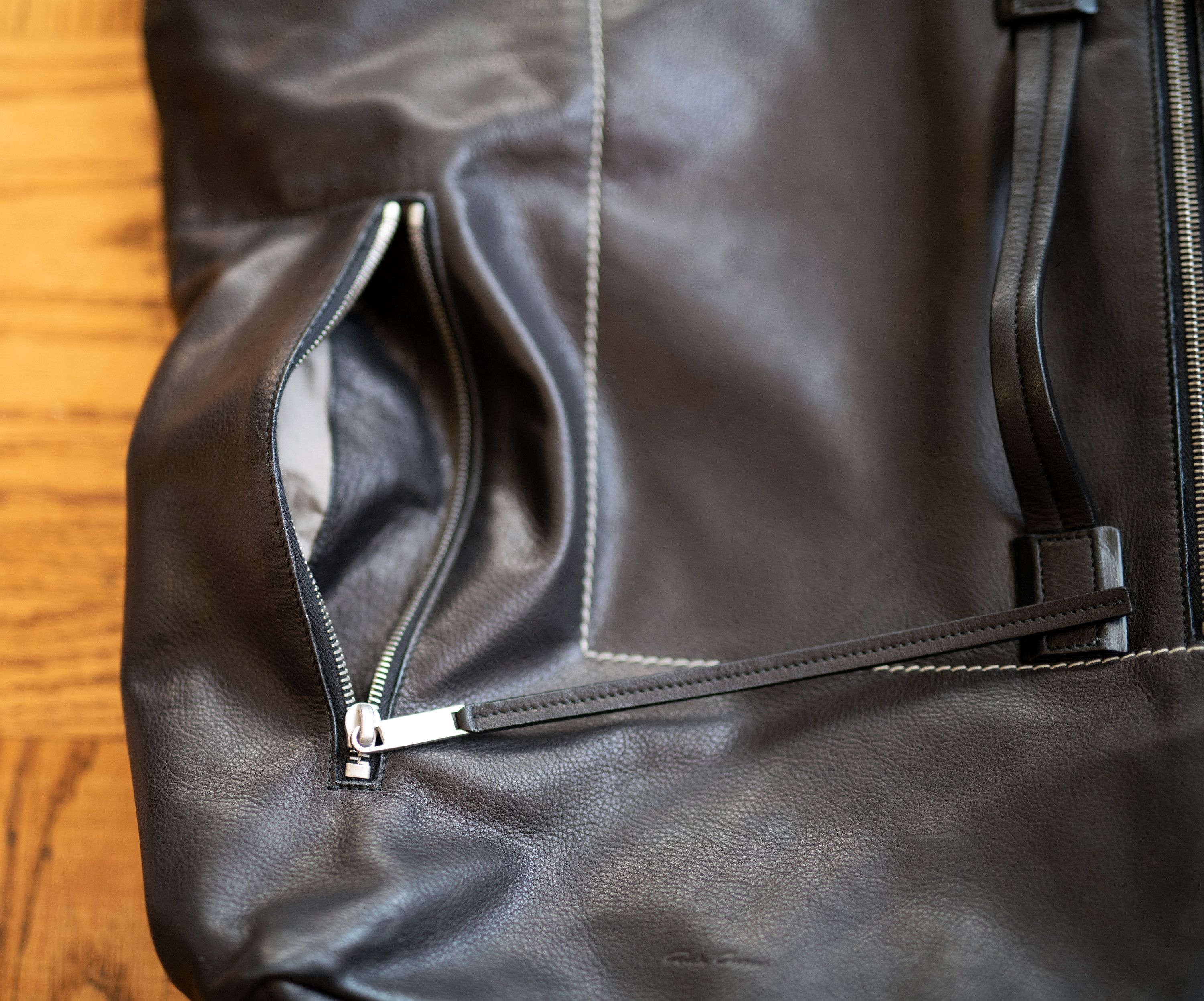 Rick Owens Rick Owens 'Babel' Calf Leather Messenger Duffle Bag SS19 Size ONE SIZE - 6 Thumbnail