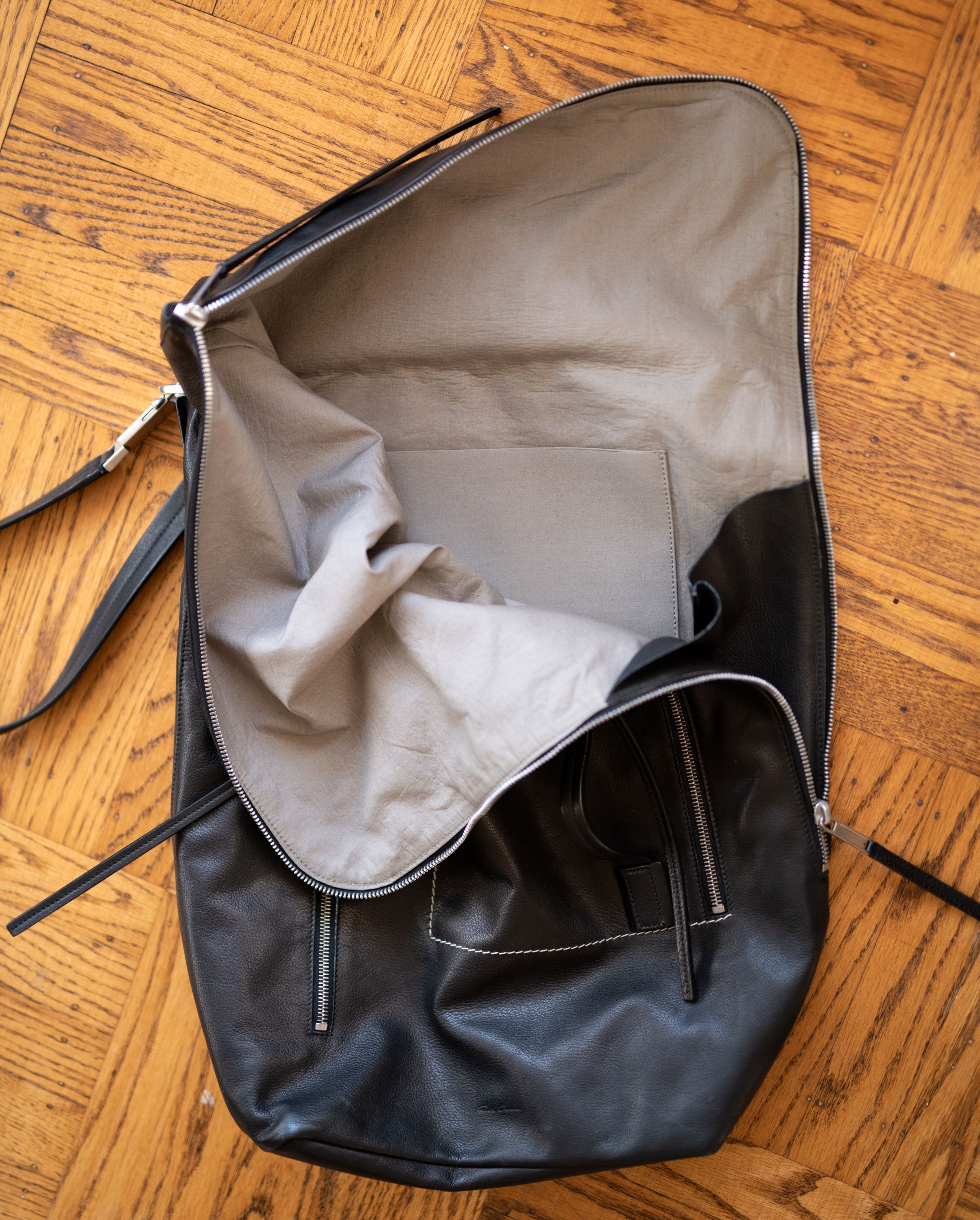 Rick Owens Rick Owens 'Babel' Calf Leather Messenger Duffle Bag SS19 Size ONE SIZE - 9 Thumbnail