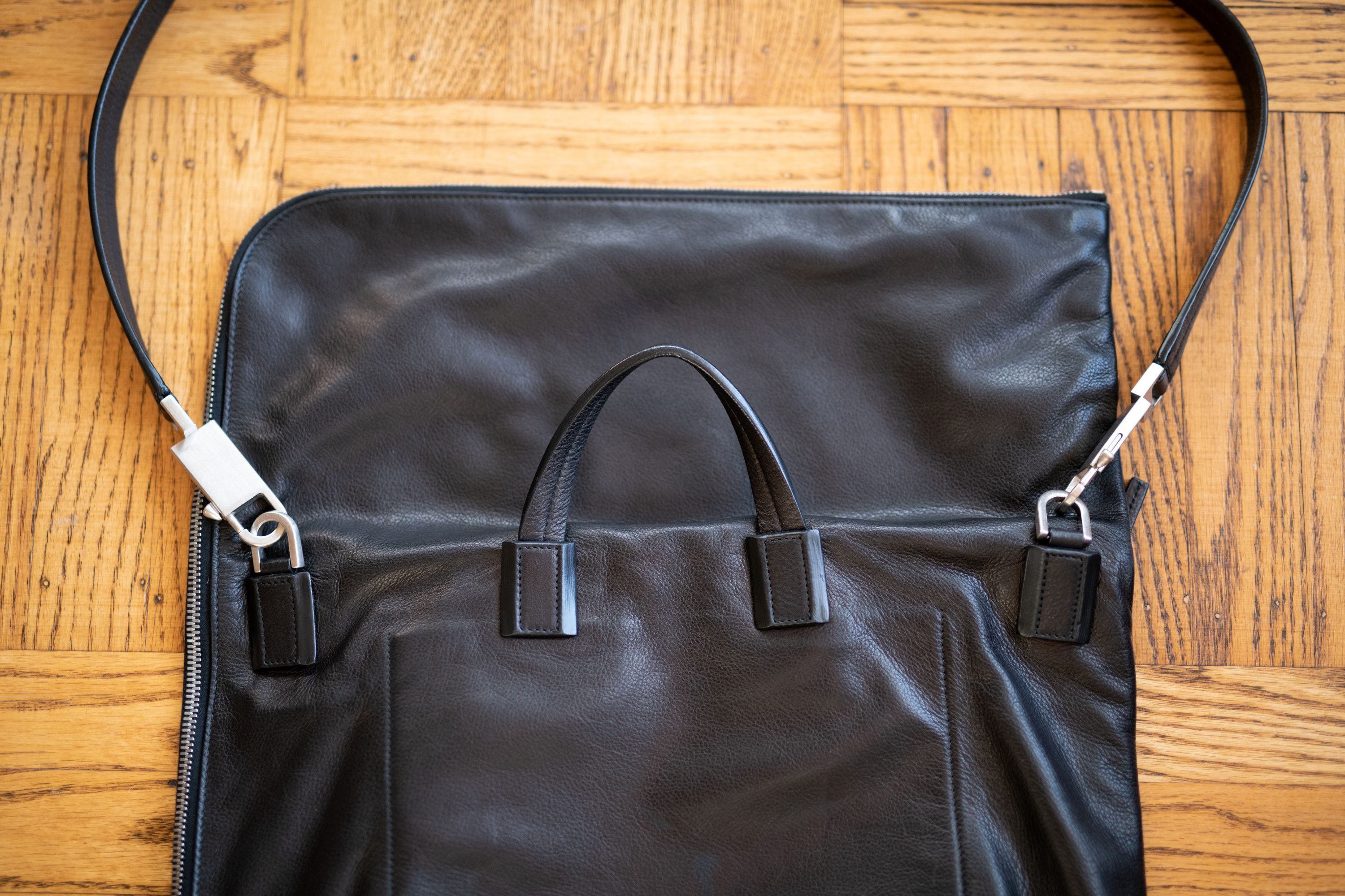 Rick Owens Rick Owens 'Babel' Calf Leather Messenger Duffle Bag SS19 Size ONE SIZE - 8 Thumbnail