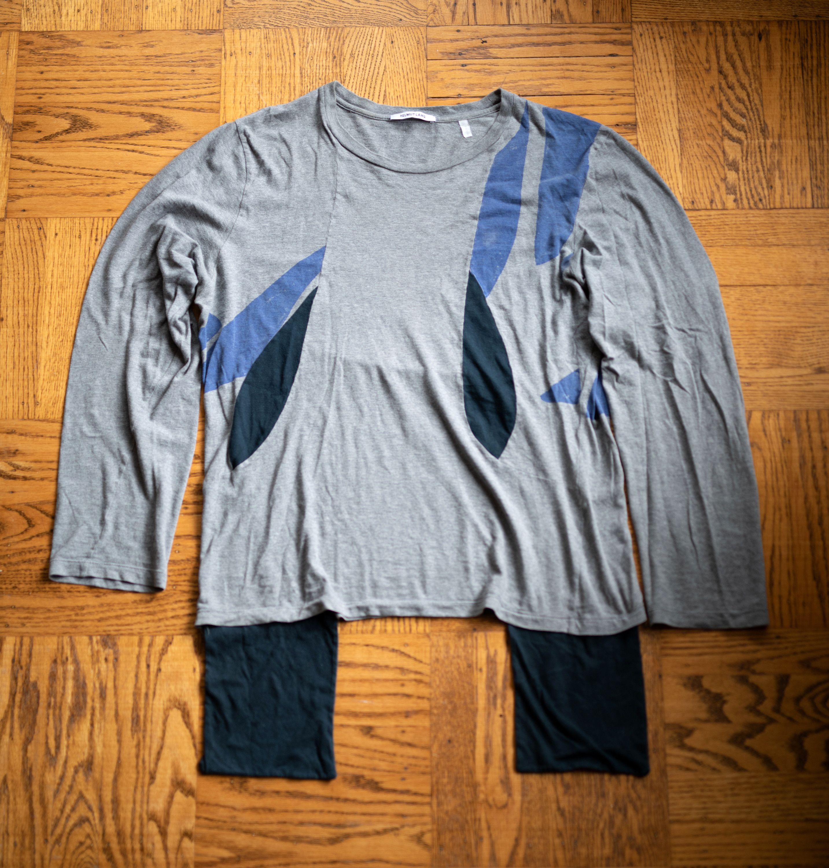Helmut Lang RARE Original SS03 Helmut Lang Patchwork Tee T Shirt XL Size US L / EU 52-54 / 3 - 4 Thumbnail
