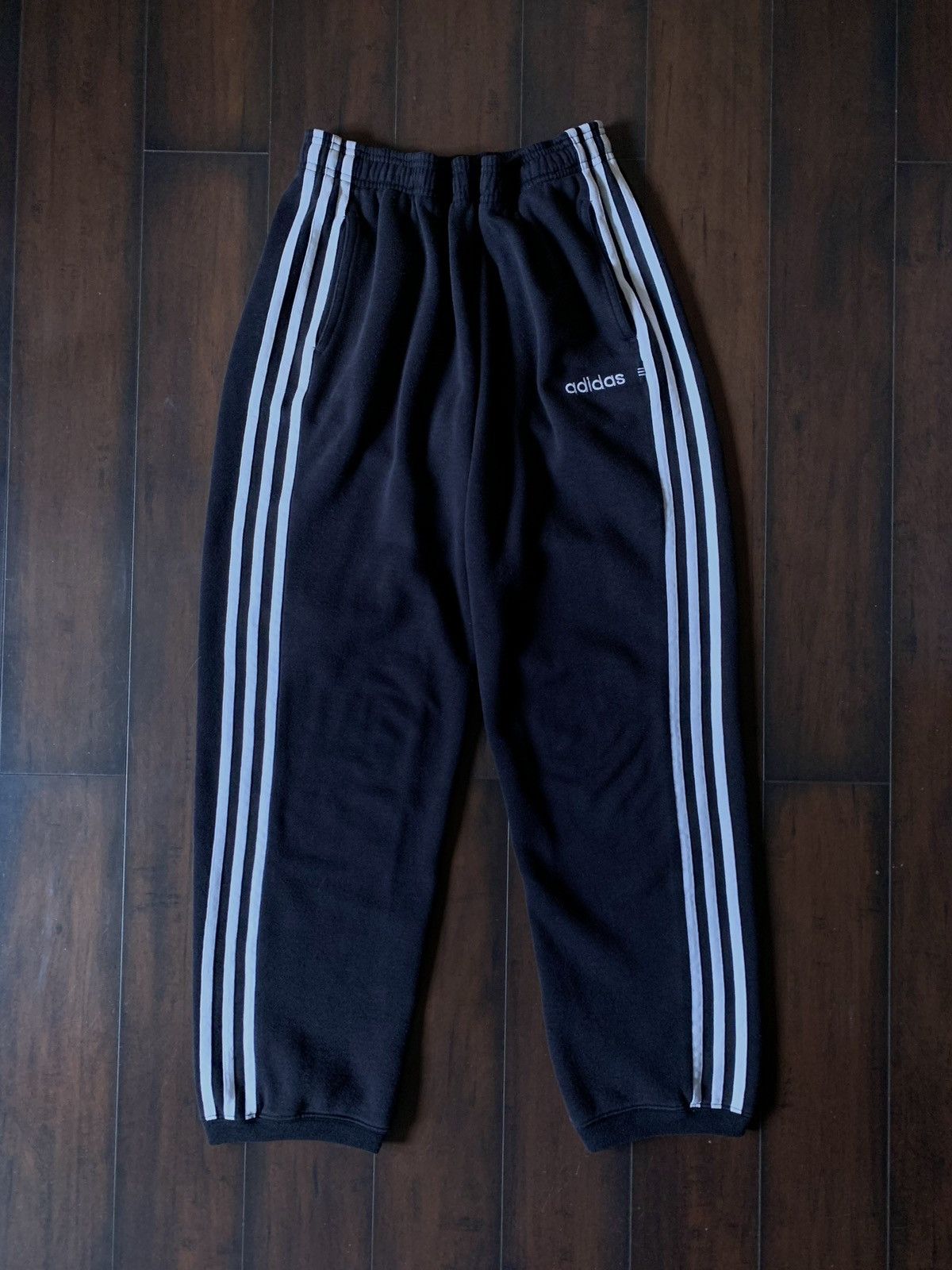 Adidas × Vintage 1990s 3-Stripe Sweatpants Size US 30 / EU 46 - 2 Thumbnail