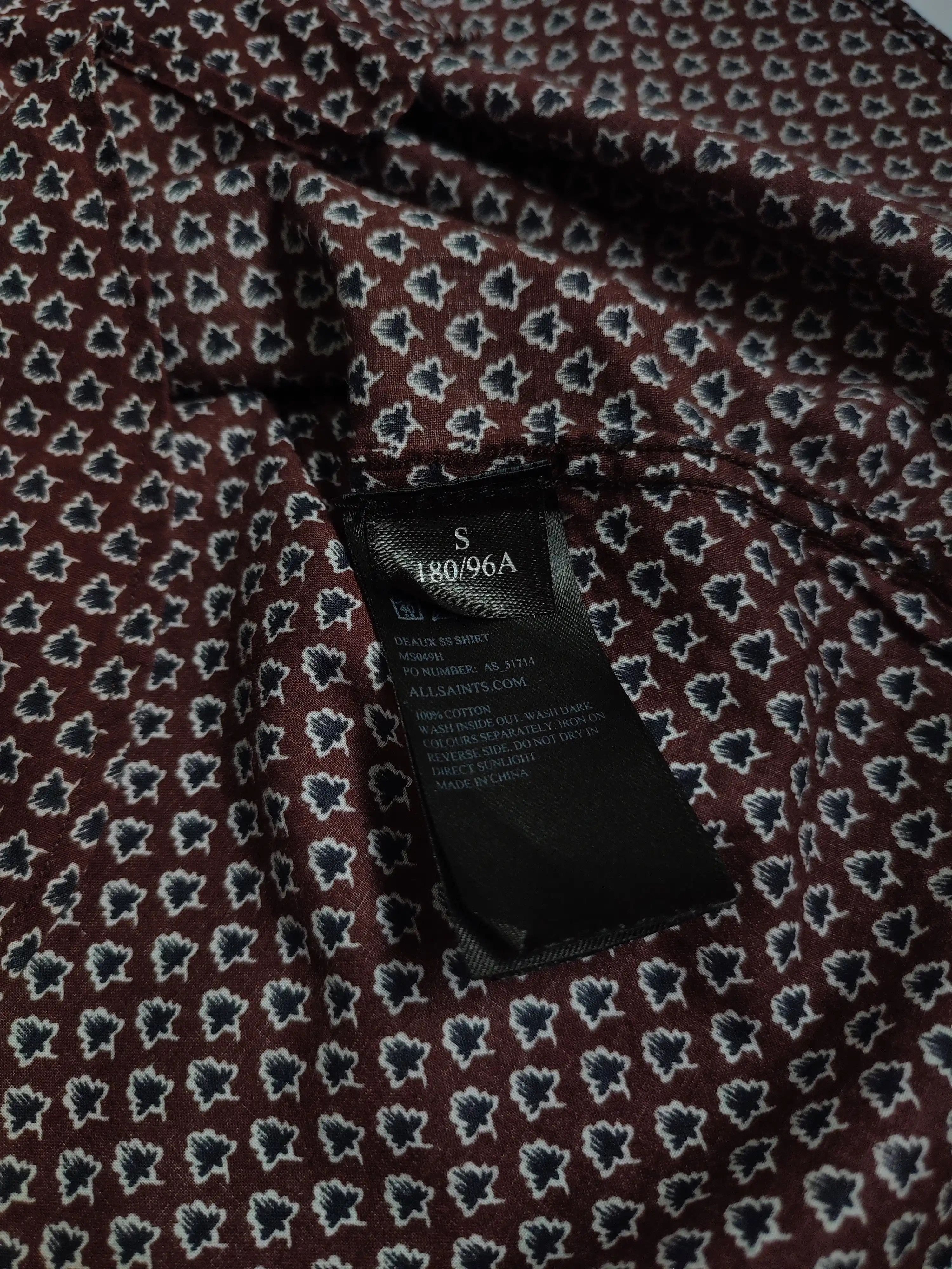 Allsaints Allsaints Printed monogram shirt Size US S / EU 44-46 / 1 - 7 Thumbnail