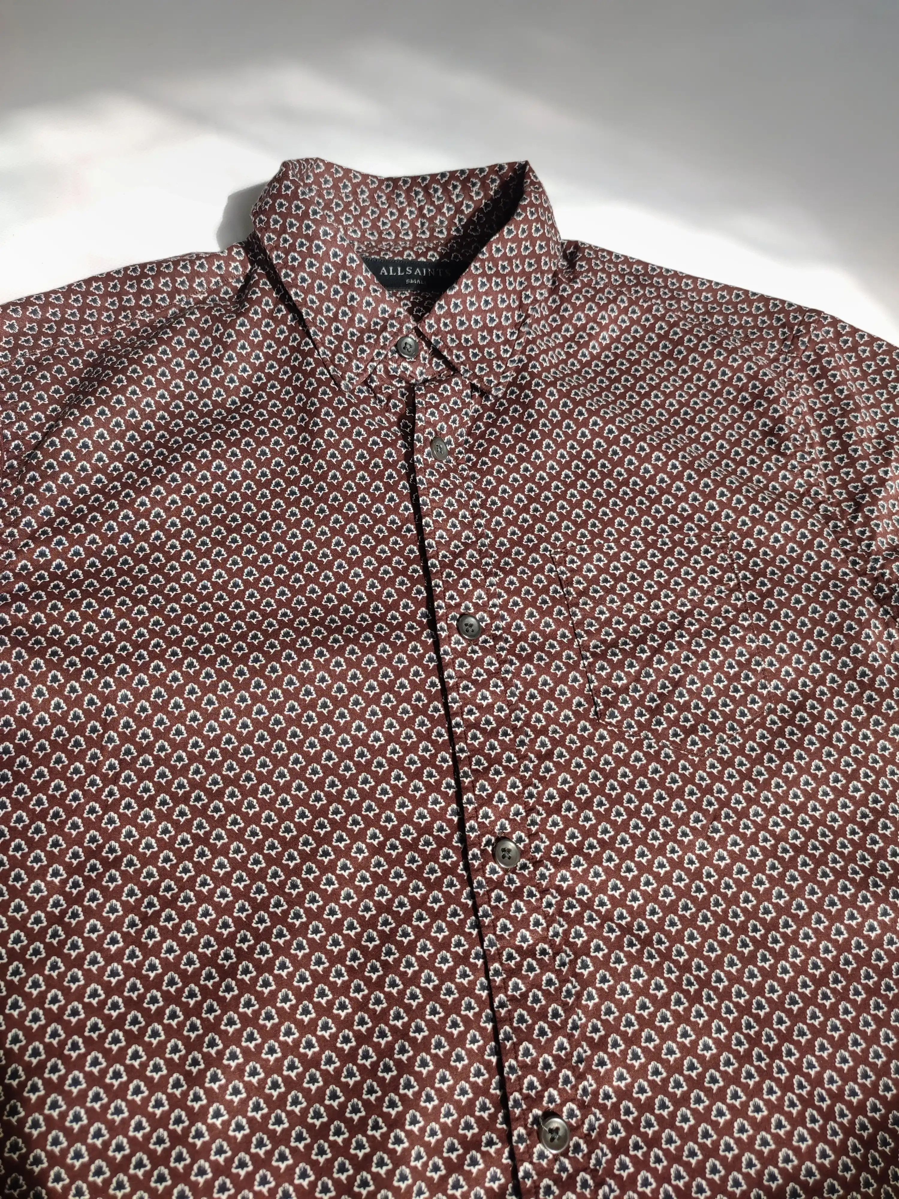 Allsaints Allsaints Printed monogram shirt Size US S / EU 44-46 / 1 - 1 Thumbnail