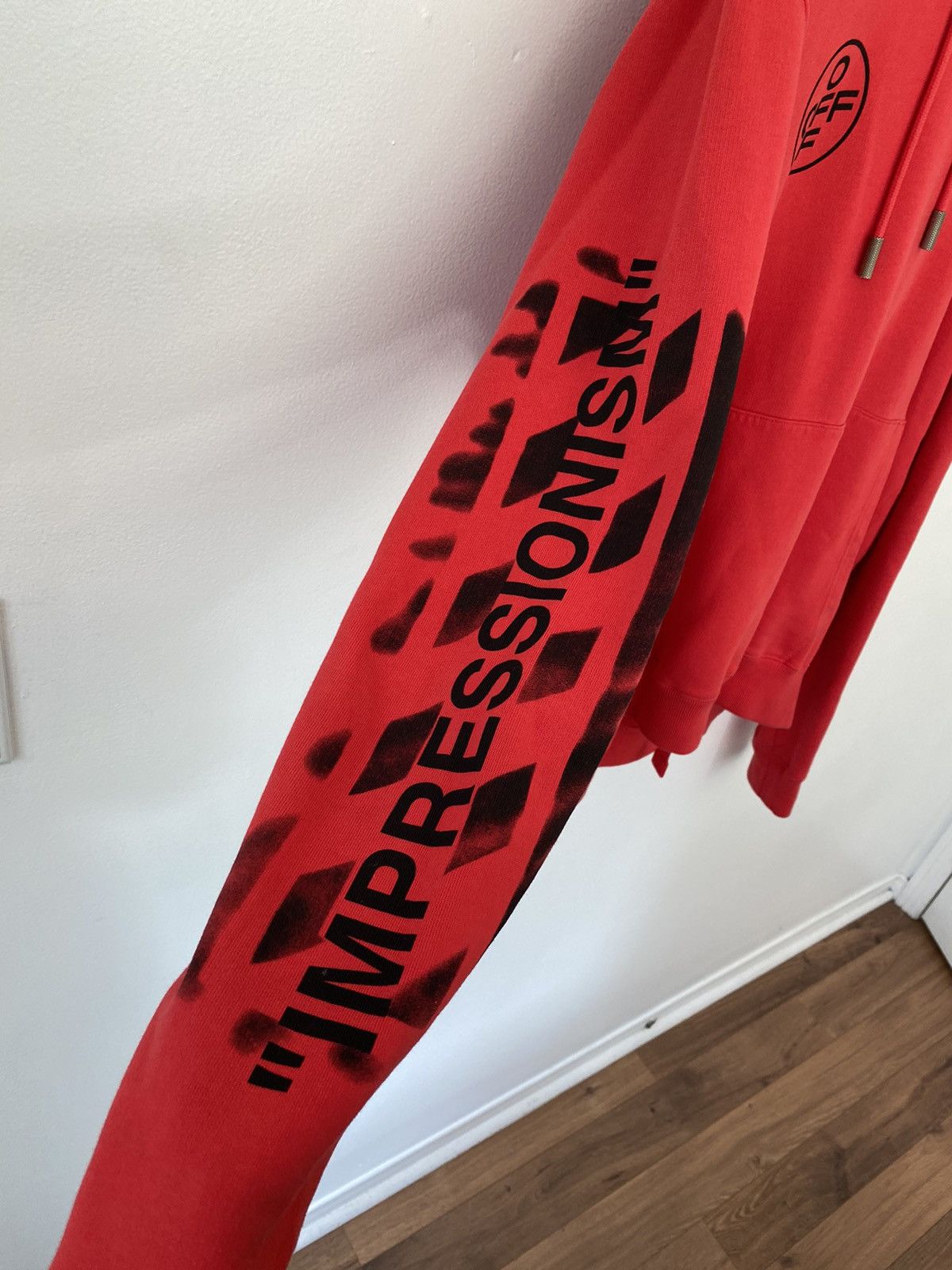 Off-White Off-White Impressionism Hoodie Red Size US XL / EU 56 / 4 - 4 Thumbnail