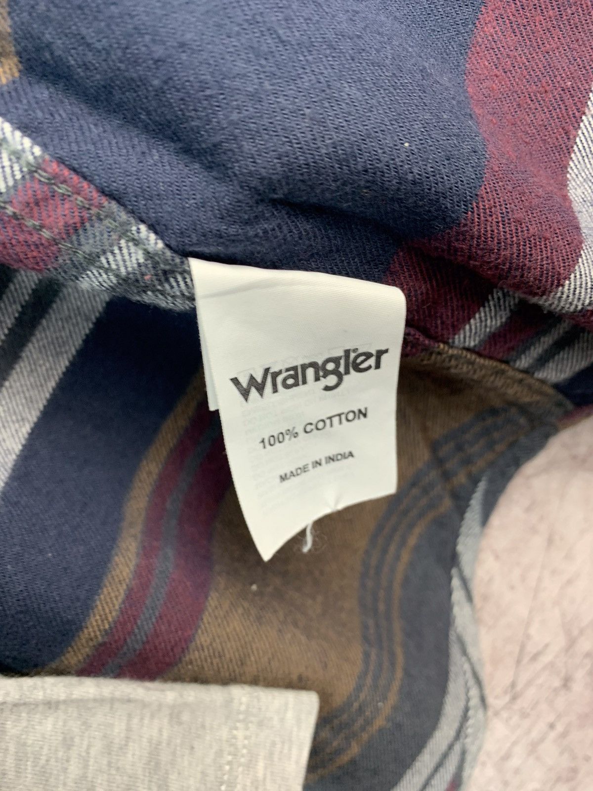 Flannel × Vintage × Wrangler Vintage Wrangler Flannel Plaid Pocket Shirt Travis style Size US XL / EU 56 / 4 - 9 Thumbnail