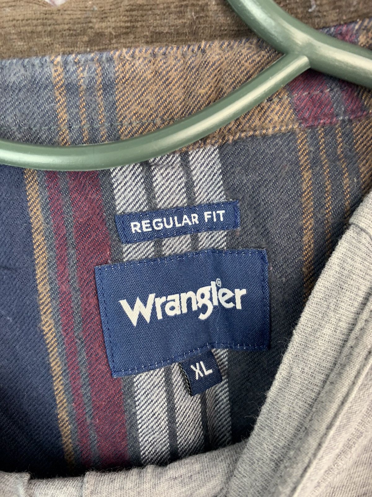 Flannel × Vintage × Wrangler Vintage Wrangler Flannel Plaid Pocket Shirt Travis style Size US XL / EU 56 / 4 - 5 Thumbnail