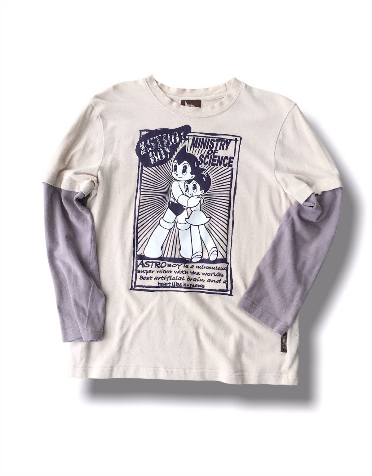 Image of Anima x Vintage Astro Boy Ministry Of Science Long Sleeve T-Shirt, Men's (Size Small)