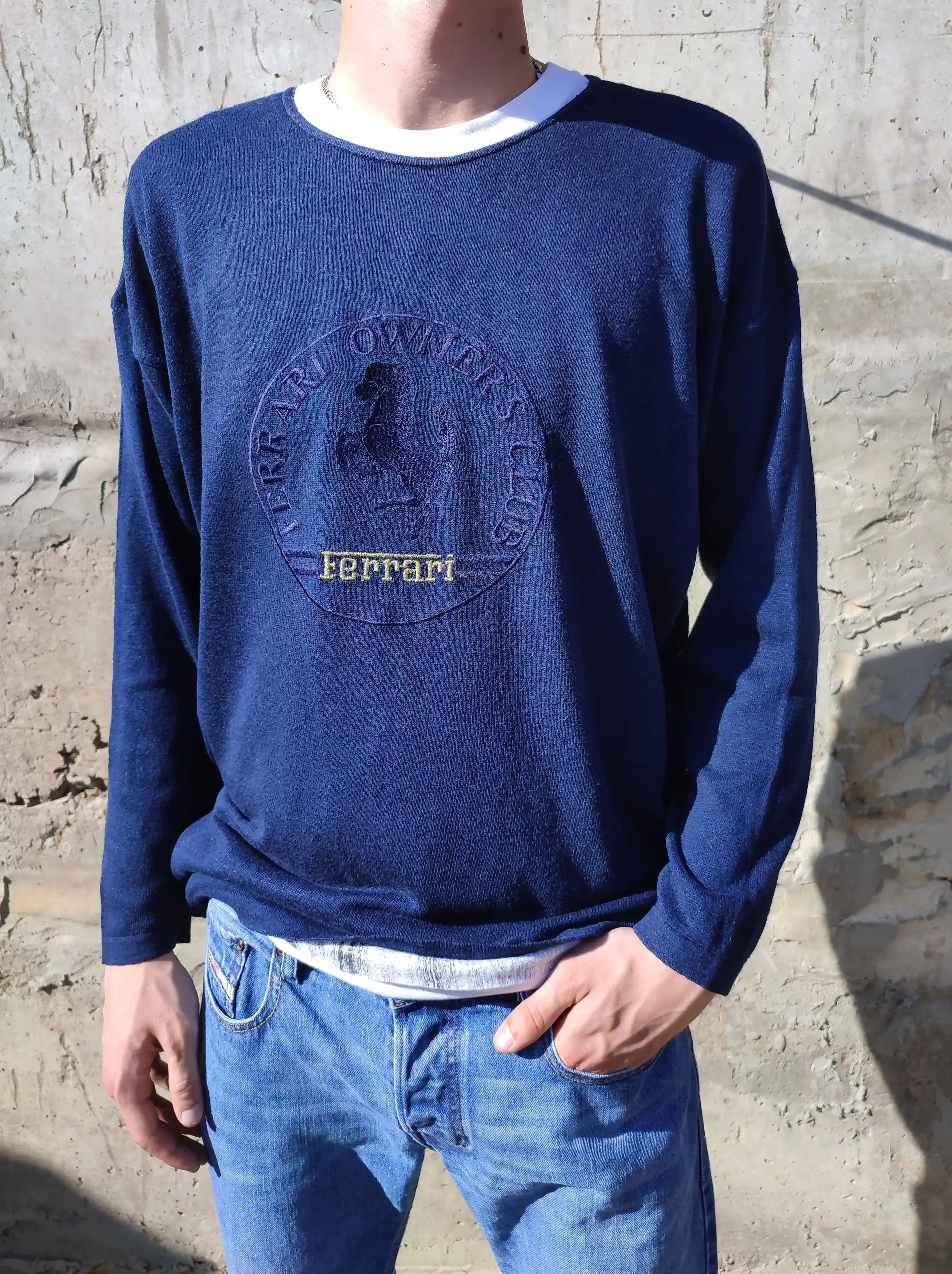 Ferrari Vintage 80's Ferrari Logo sweater Size US M / EU 48-50 / 2 - 4 Thumbnail