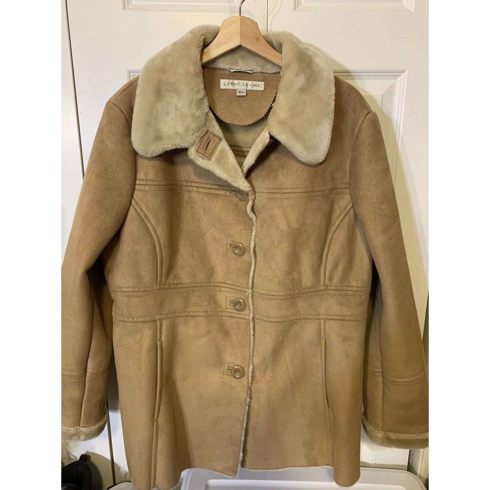 Other Larry Levine Design Women's Coat Brown soft Winter Jacket co Size XL / US 12-14 / IT 48-50 - 3 Thumbnail