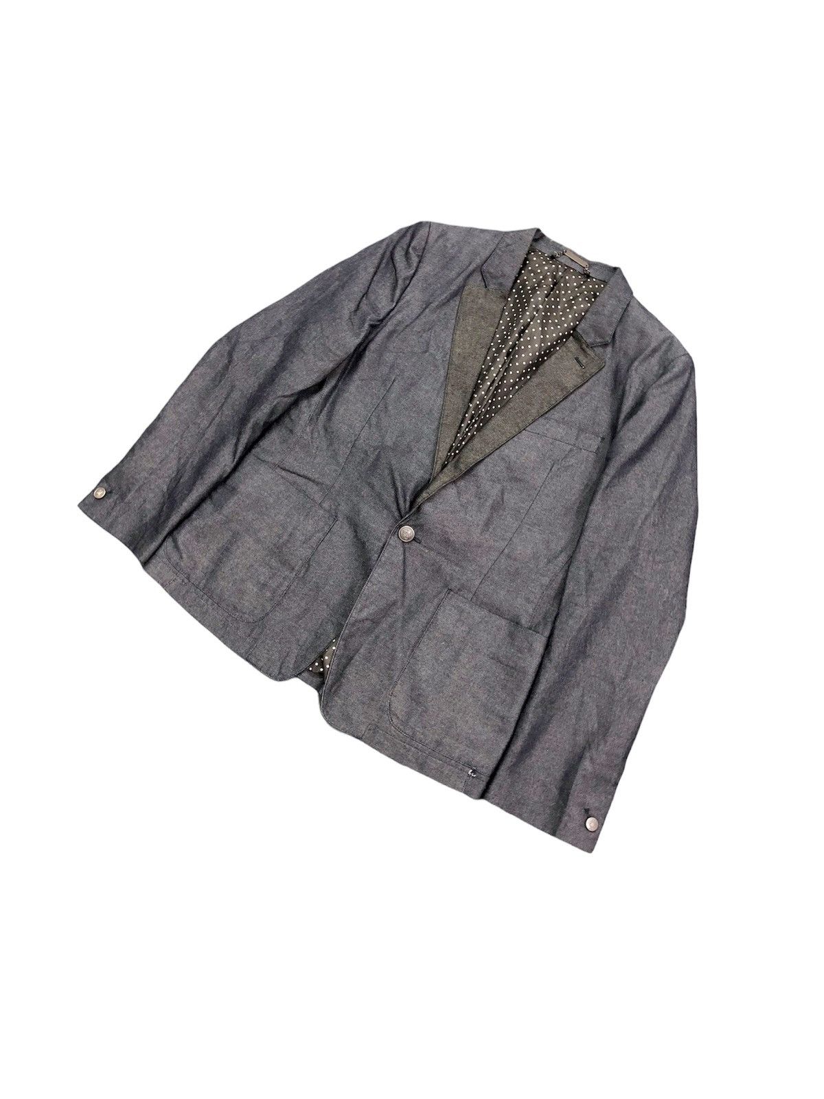 United Arrows United Arrows x Monkey Time Indigo denim blazer jacket Size US M / EU 48-50 / 2 - 3 Thumbnail