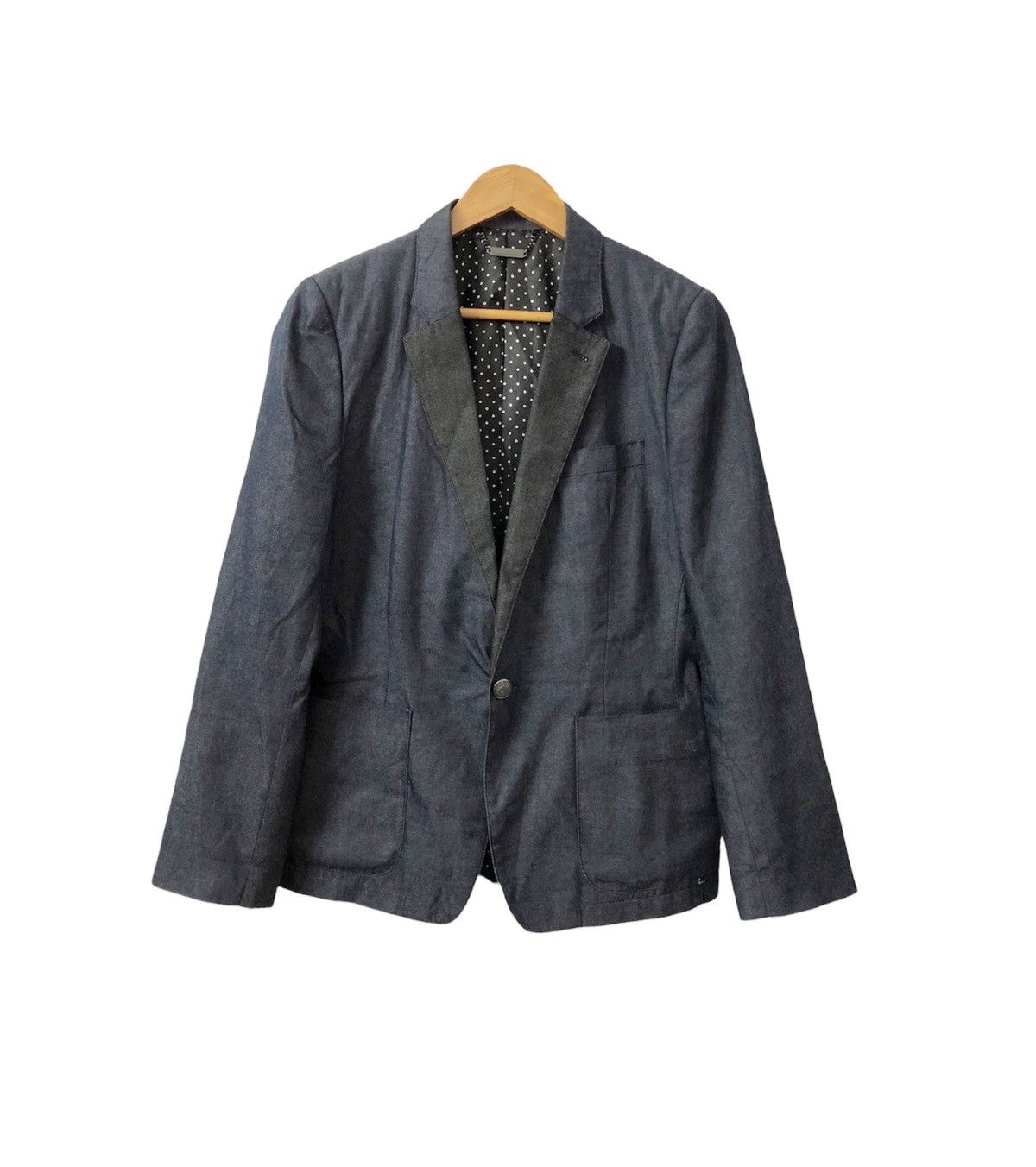 United Arrows United Arrows x Monkey Time Indigo denim blazer jacket Size US M / EU 48-50 / 2 - 5 Thumbnail