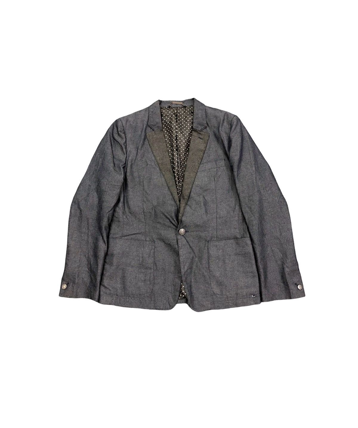 United Arrows United Arrows x Monkey Time Indigo denim blazer jacket Size US M / EU 48-50 / 2 - 1 Thumbnail