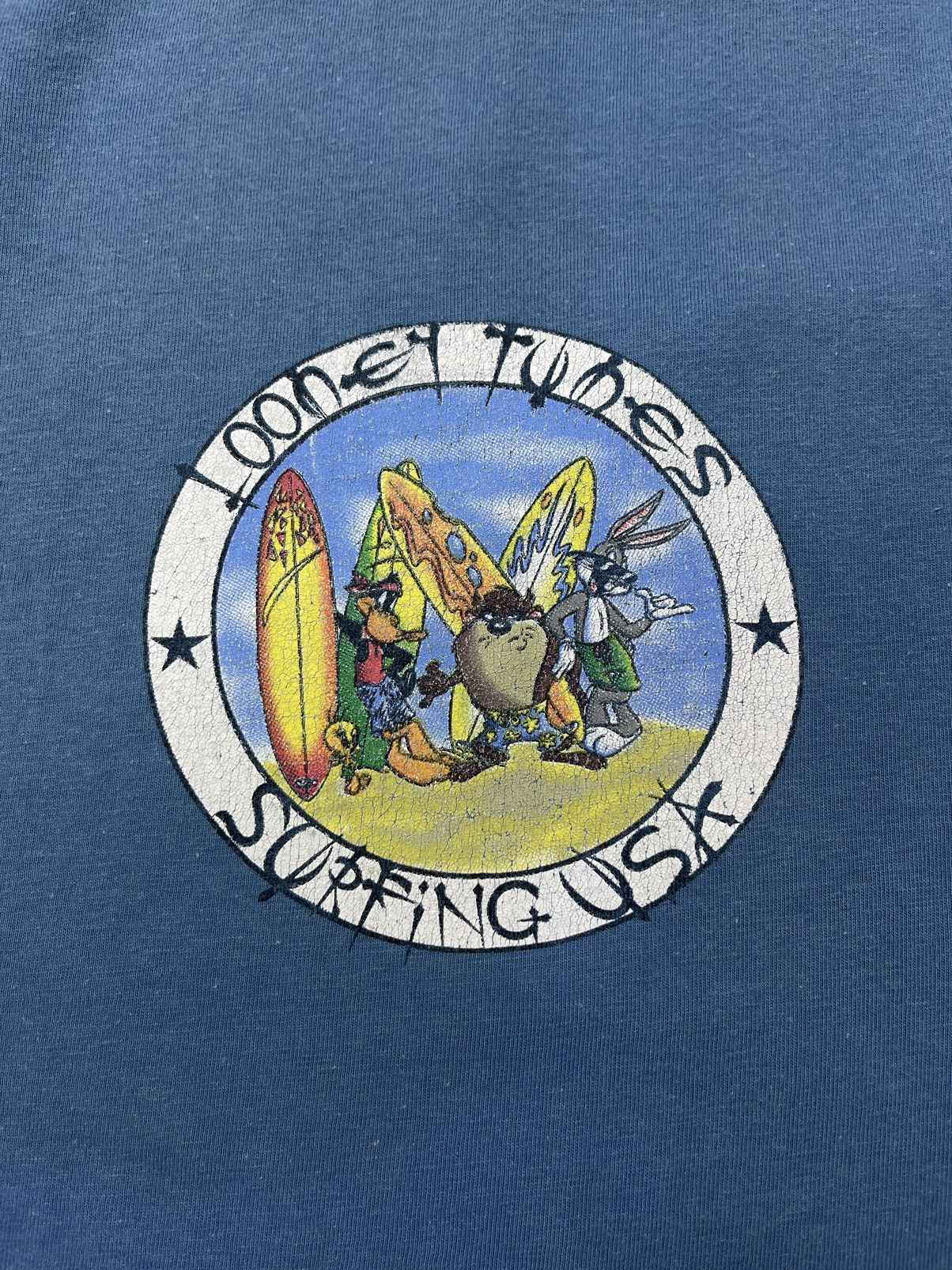 Vintage Vintage Looney Tunes Surfing USA 1998 T Shirt Warner Bros Size US L / EU 52-54 / 3 - 7 Thumbnail