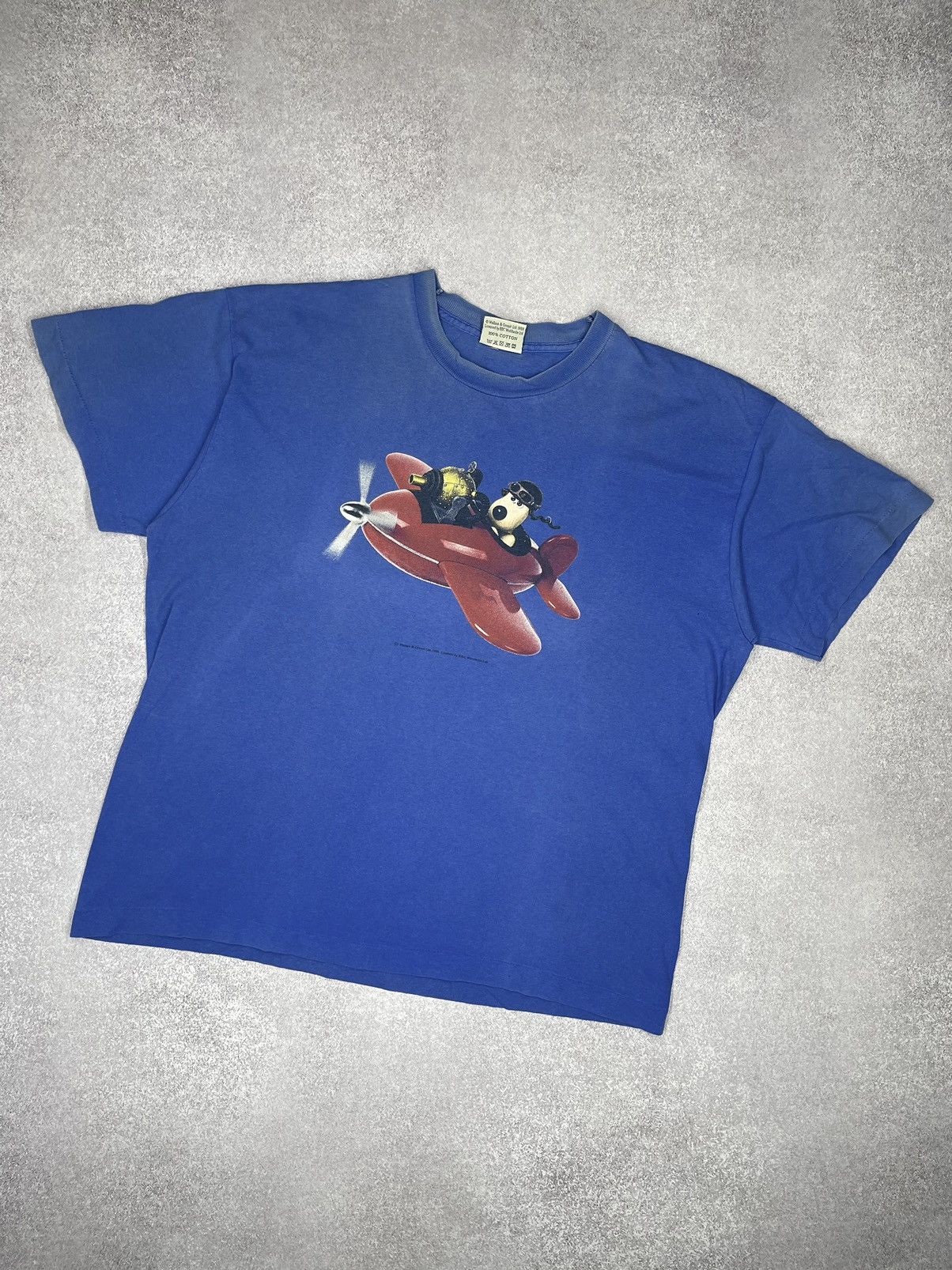 Rare Vintage Aardman Wallace & Gromit 1989 TShirt Big Print