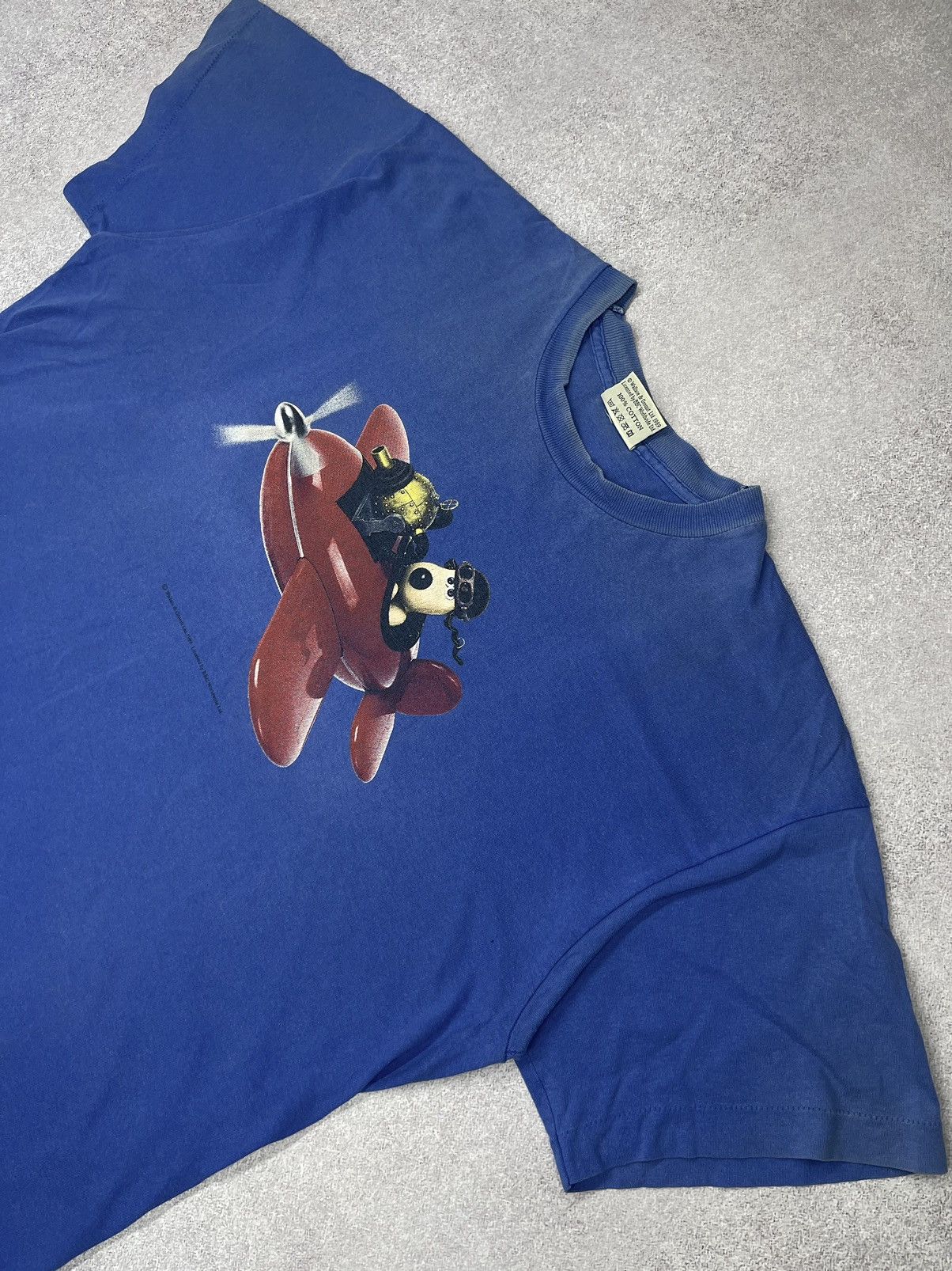 Vintage Rare Vintage Aardman Wallace & Gromit 1989 TShirt Big Print Size US XL / EU 56 / 4 - 2 Thumbnail