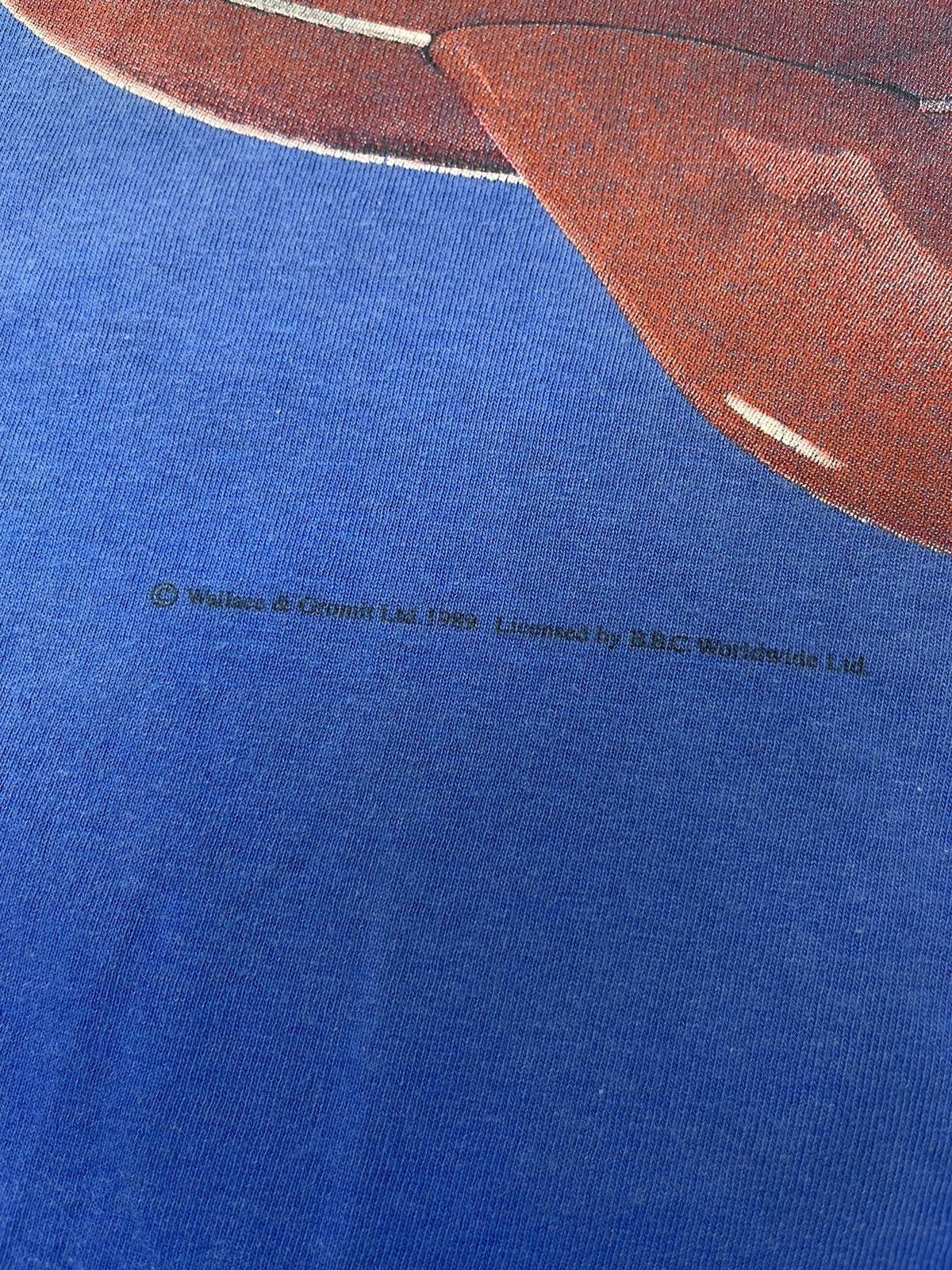 Vintage Rare Vintage Aardman Wallace & Gromit 1989 TShirt Big Print Size US XL / EU 56 / 4 - 4 Thumbnail