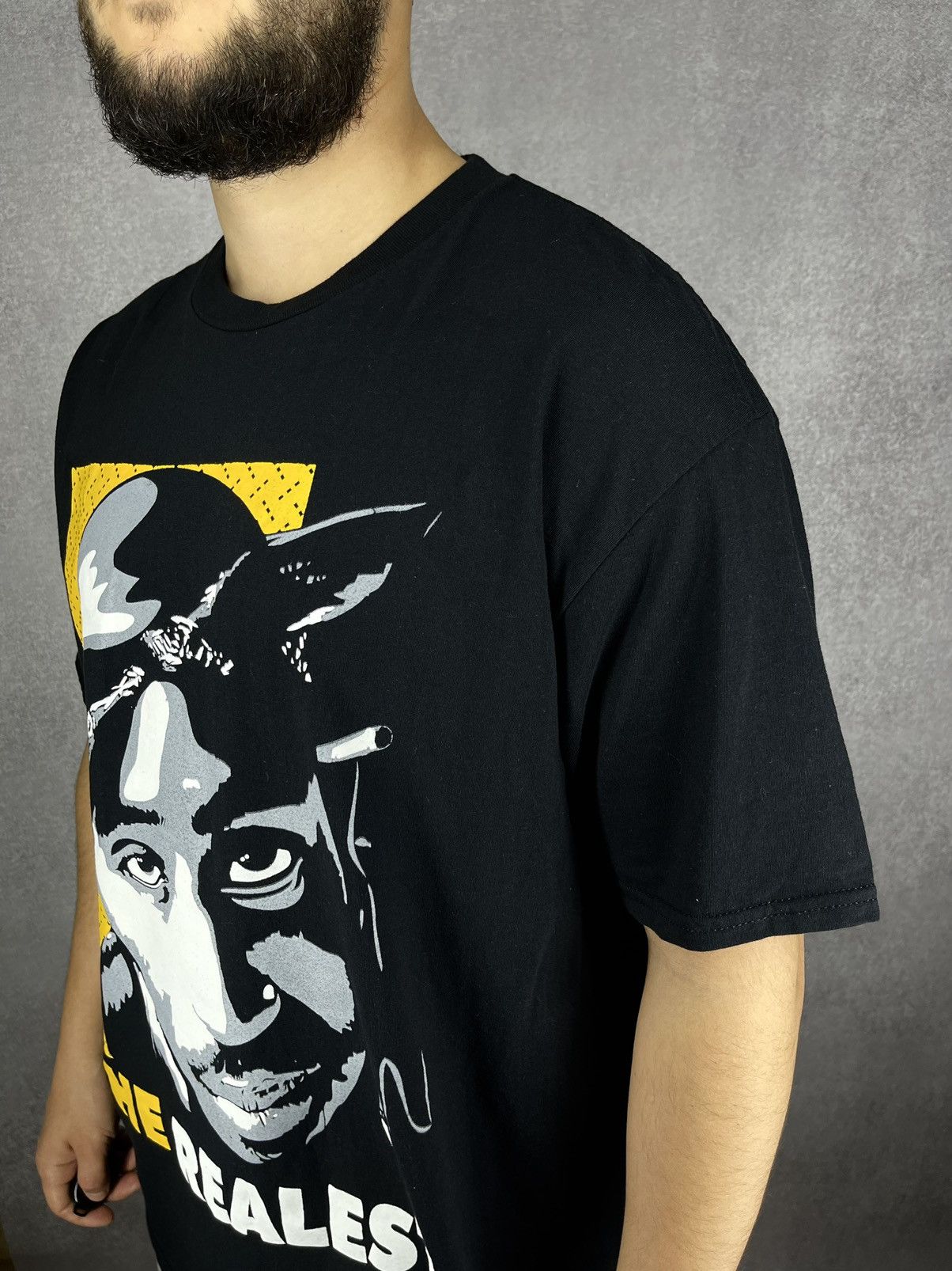 Japanese Brand × Rap Tees × Vintage 2pac Black rare t shirt gildan size xxl Size US XXL / EU 58 / 5 - 2 Thumbnail