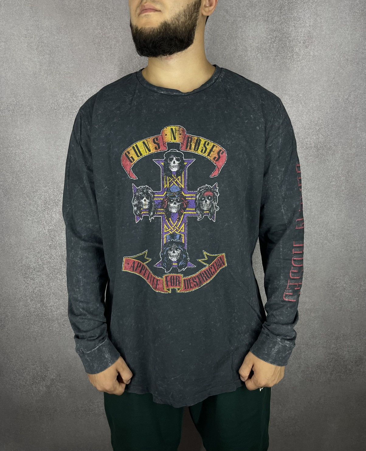 t-shirt metal uomo Guns N' Roses - Bourbon - ROCK OFF - GNRTS42MB