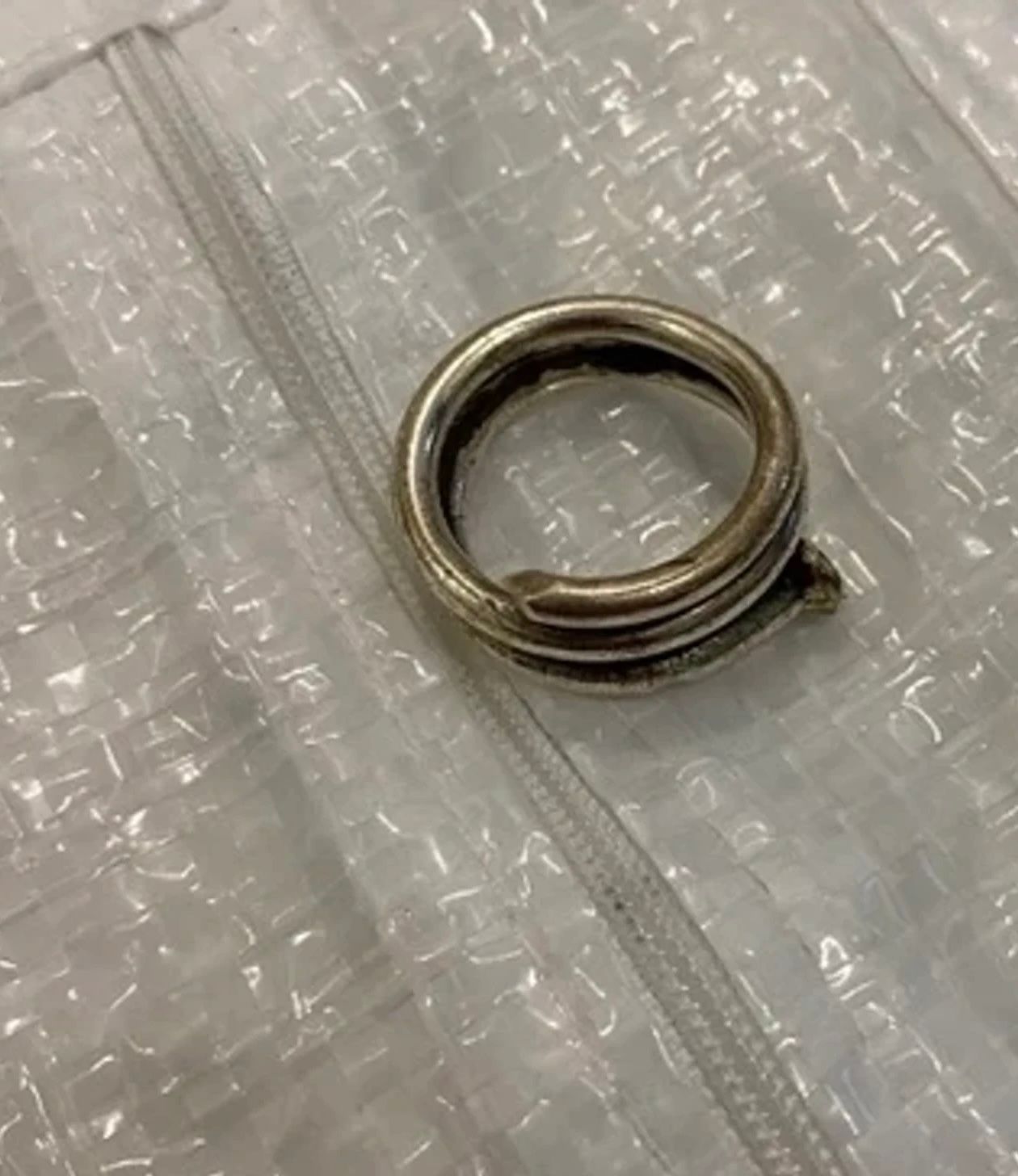 Pre-owned Carol Christian Poell Spiral Nail Ring Size 50 Am/2145 In Silver