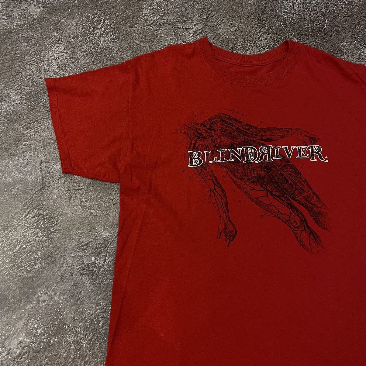 Vintage Vintage Y2K Blindriver Graphic Tee Skulls Horror Grunge Red Size US L / EU 52-54 / 3 - 4 Thumbnail