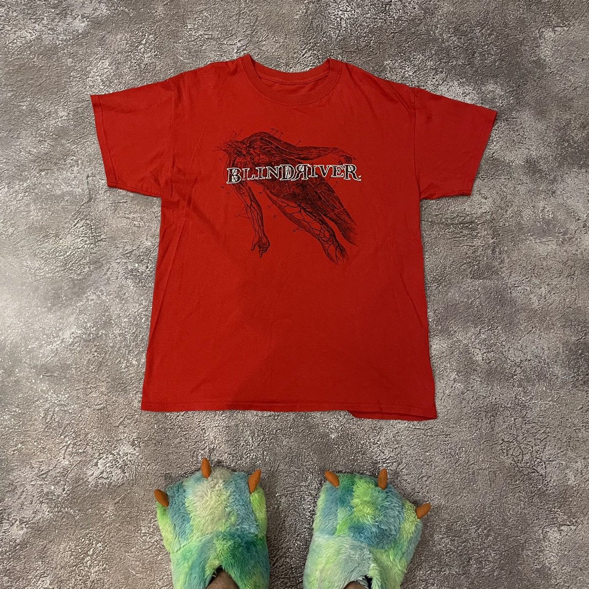 Vintage Vintage Y2K Blindriver Graphic Tee Skulls Horror Grunge Red Size US L / EU 52-54 / 3 - 1 Thumbnail