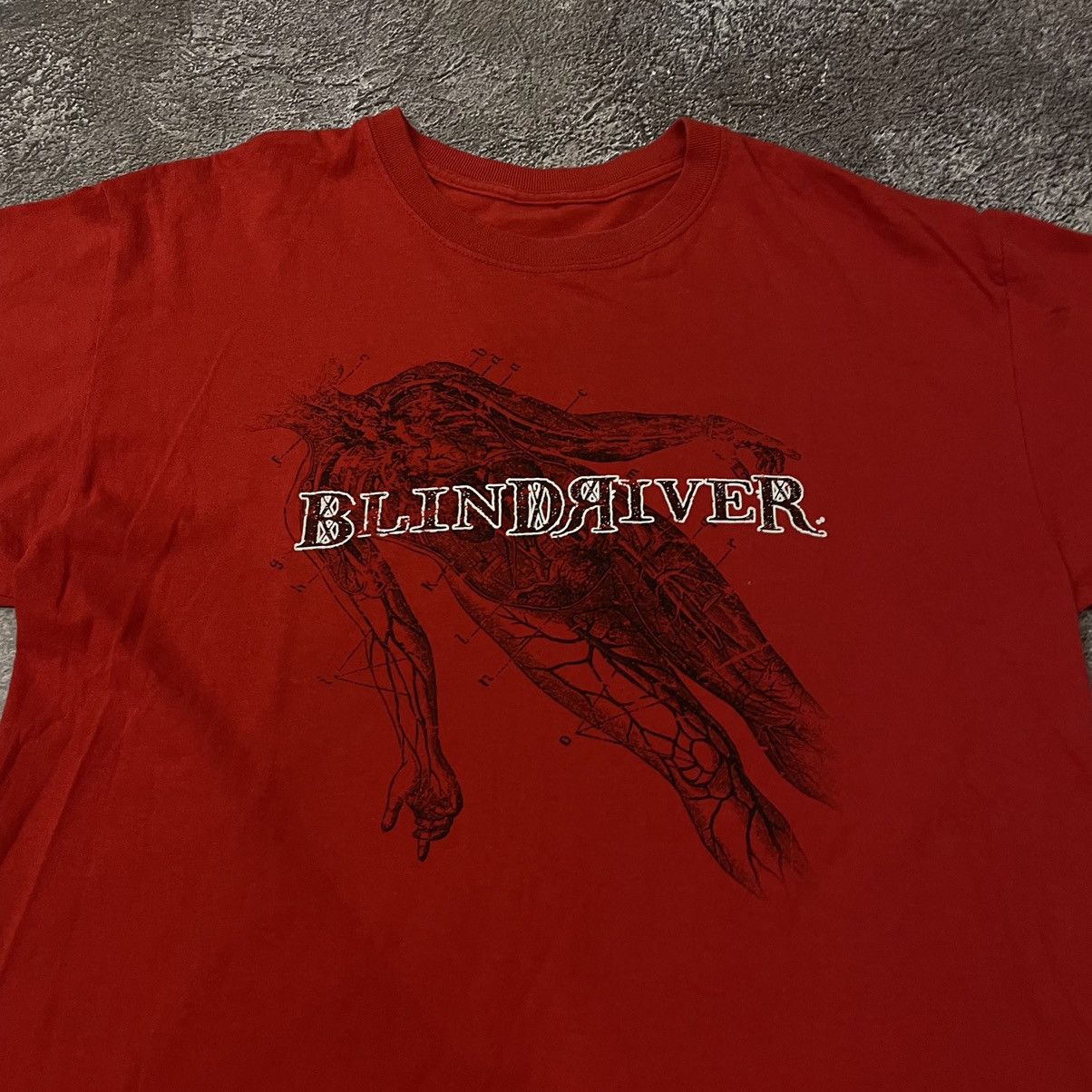 Vintage Vintage Y2K Blindriver Graphic Tee Skulls Horror Grunge Red Size US L / EU 52-54 / 3 - 5 Thumbnail