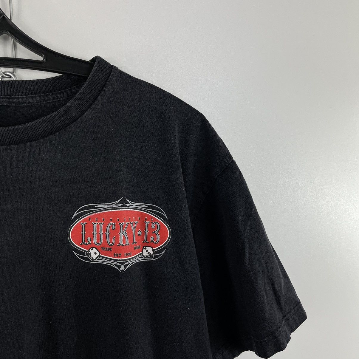 Lucky Brand × Vintage Lucky13 Vintage T-Shirt Hot Woman’s Devil Logo Size L Size US L / EU 52-54 / 3 - 3 Thumbnail