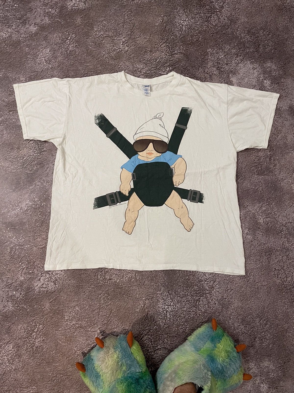 Vintage Vintage 90s Warner Bros Graphic Tee Skate Humor Print XL Size US XL / EU 56 / 4 - 2 Thumbnail