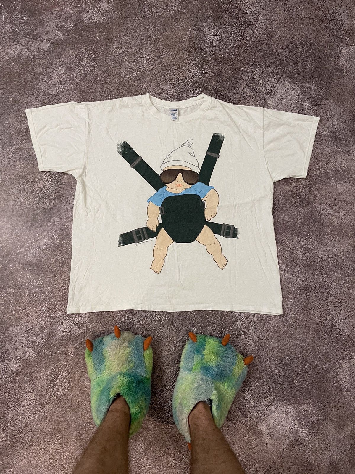 Vintage Vintage 90s Warner Bros Graphic Tee Skate Humor Print XL Size US XL / EU 56 / 4 - 1 Thumbnail