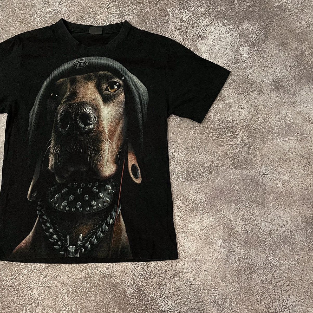 Vintage Vintage 90s Graphic Tee Dog Face Punk Horror Streetwear M Size US M / EU 48-50 / 2 - 3 Thumbnail