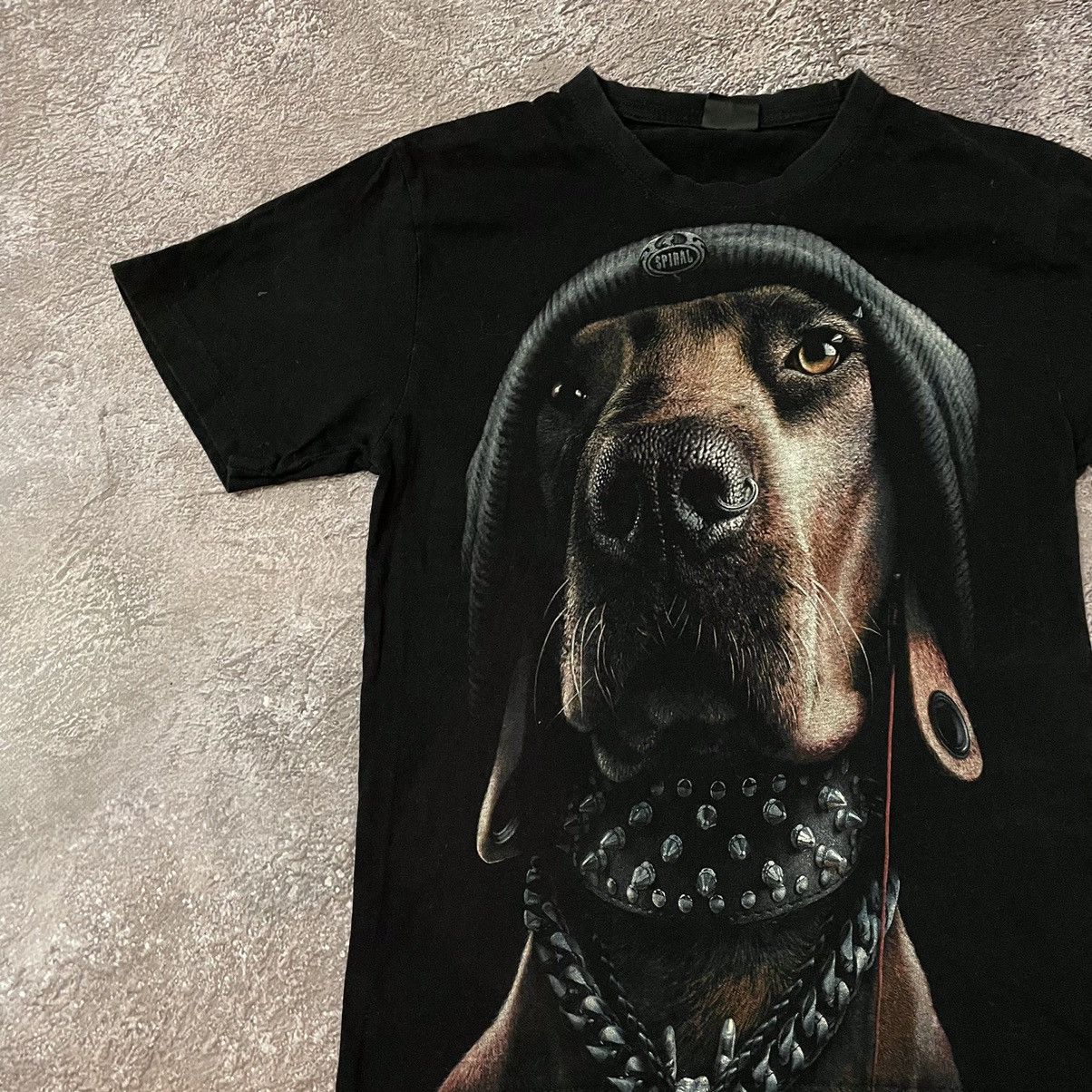 Vintage Vintage 90s Graphic Tee Dog Face Punk Horror Streetwear M Size US M / EU 48-50 / 2 - 4 Thumbnail